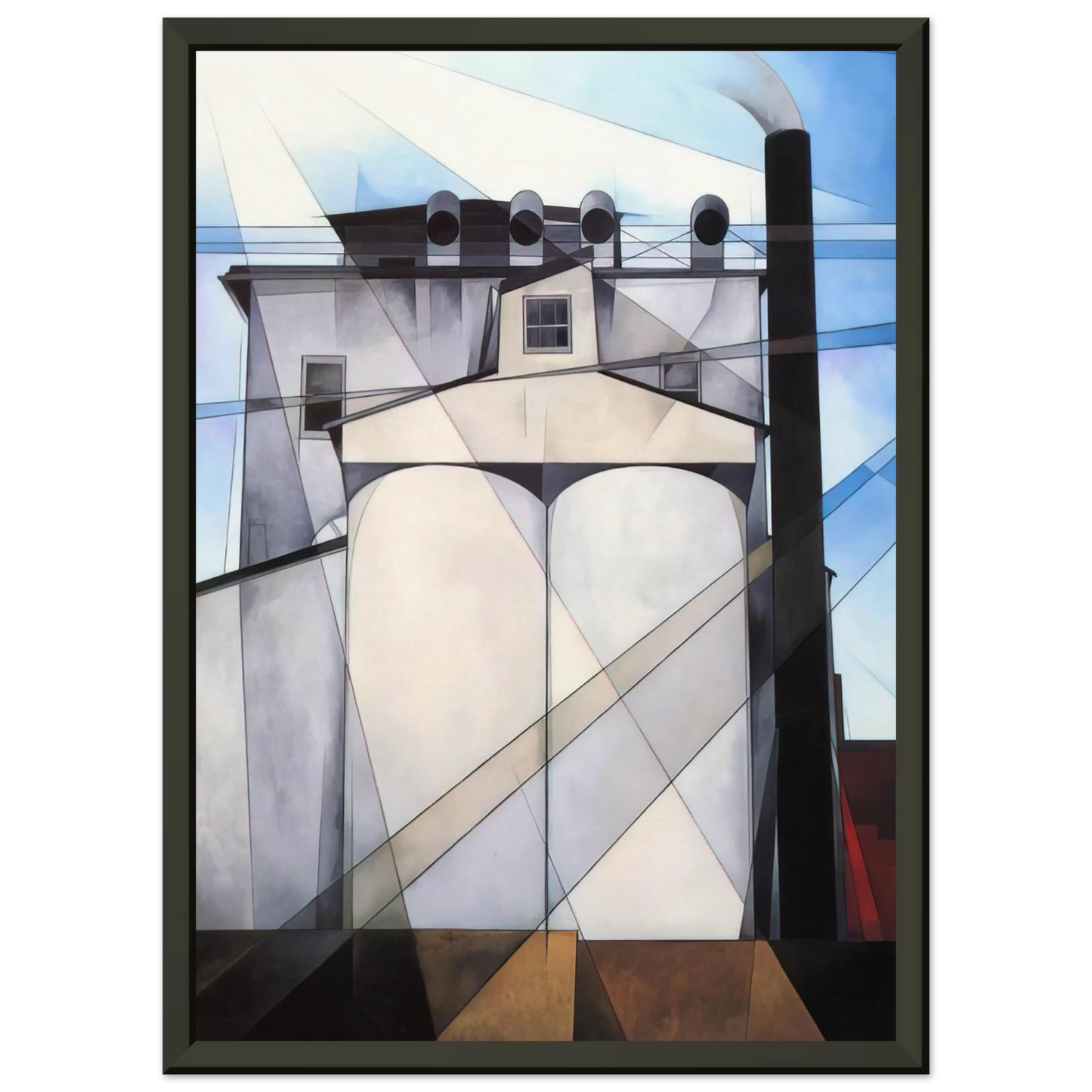 Charles Demuth My Egypt 1927 Framed Art Print - Aluminum Frame - 40x50 cm / 16x20 inches