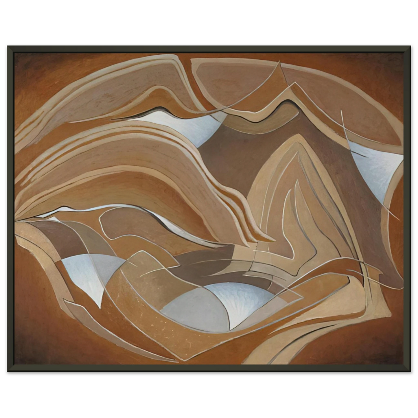 Lawren Harris Nature Rhythms 1950 Framed Art Print - Aluminum Frame - 40x50 cm / 16x20 inches