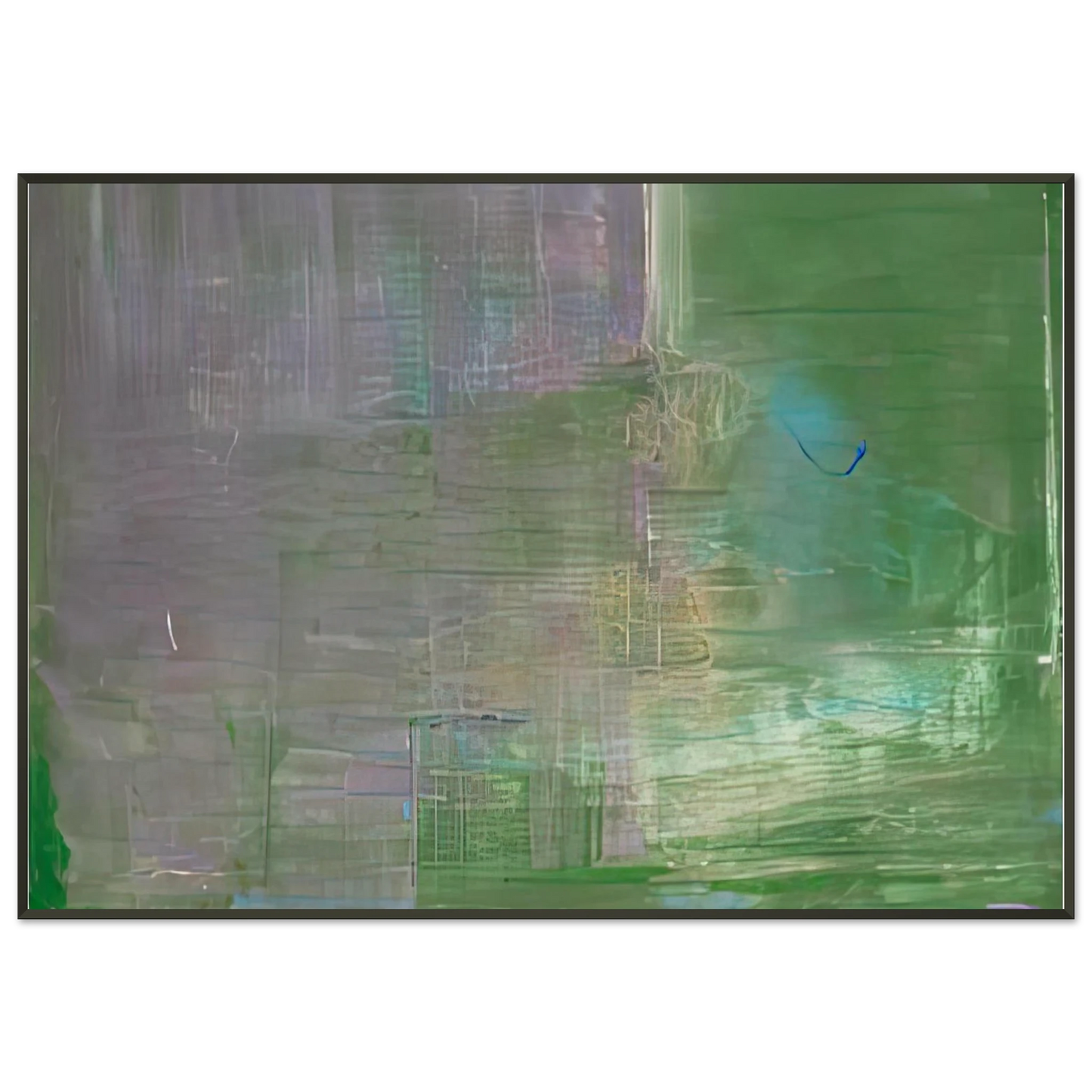 Helen Frankenthaler  Claudes Message 1976 Framed Art Print  - Aluminum Frame - 21x29.7 cm / 8x12"