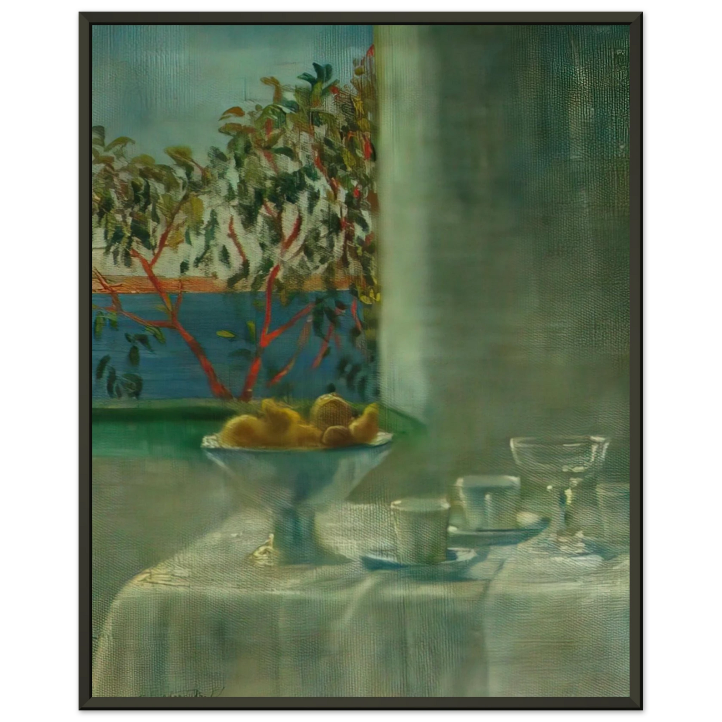 Salvador Dali STILL LIFE BY A WINDOW Framed Art Print - Aluminum Frame - 60x80 cm / 24x32 inches