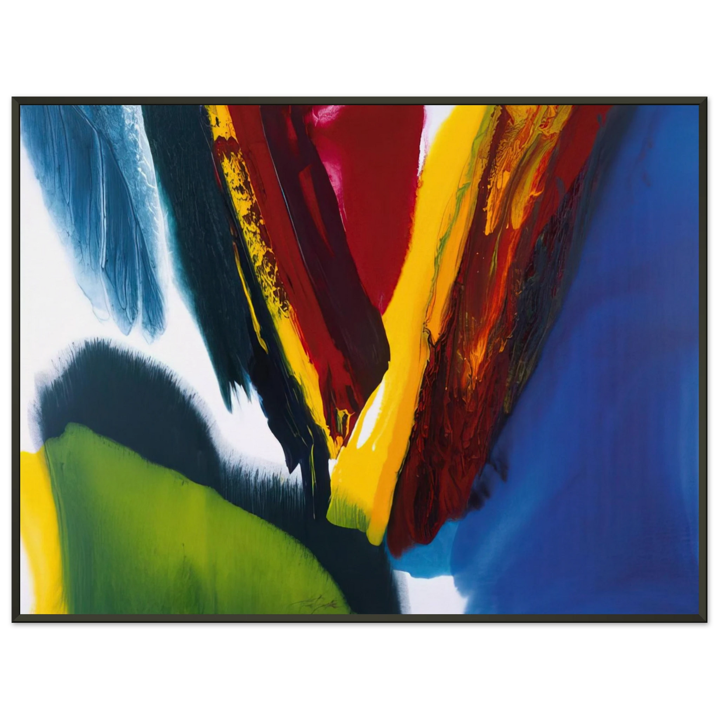 Paul Jenkins  Phenomena Intervening Mantle Framed Art Print  - Aluminum Frame - 40x50 cm / 16x20 inches