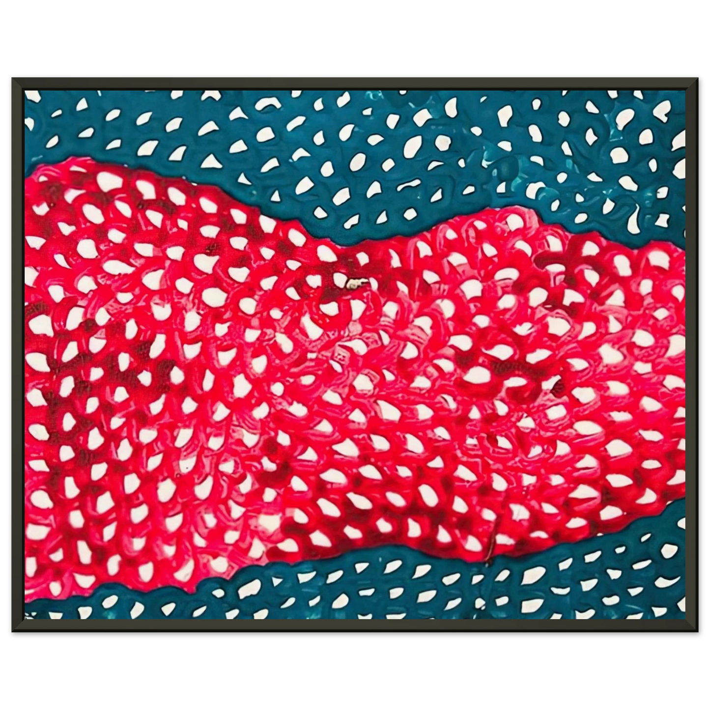 Yayoi Kusama WAVES 1953 Framed Art Print - Aluminum Frame - 60x80 cm / 24x32 inches