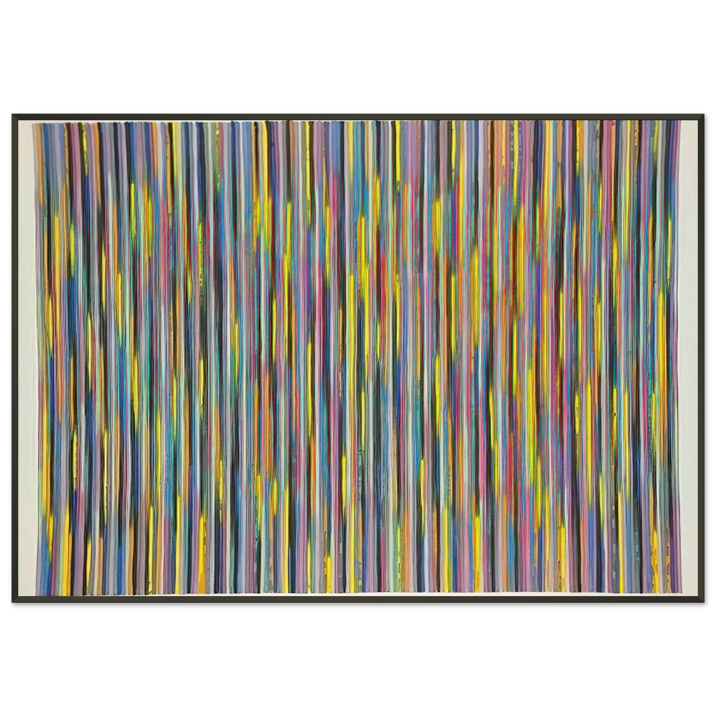 Gene Davis Joy Ride 1981 Framed Art Print - Aluminum Frame - 21x29.7 cm / 8x12"
