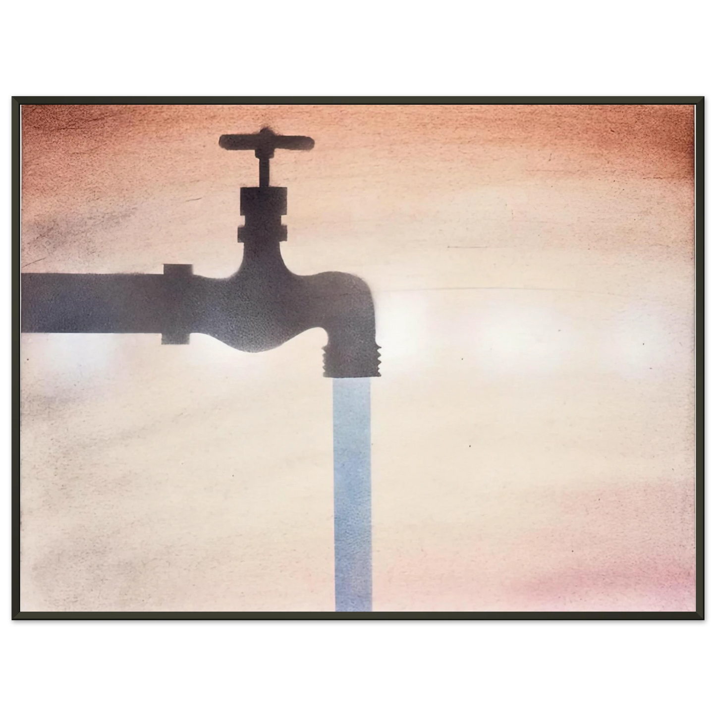 Edward Ruscha FAUCET Framed Art Print - Aluminum Frame - 60x80 cm / 24x32 inches