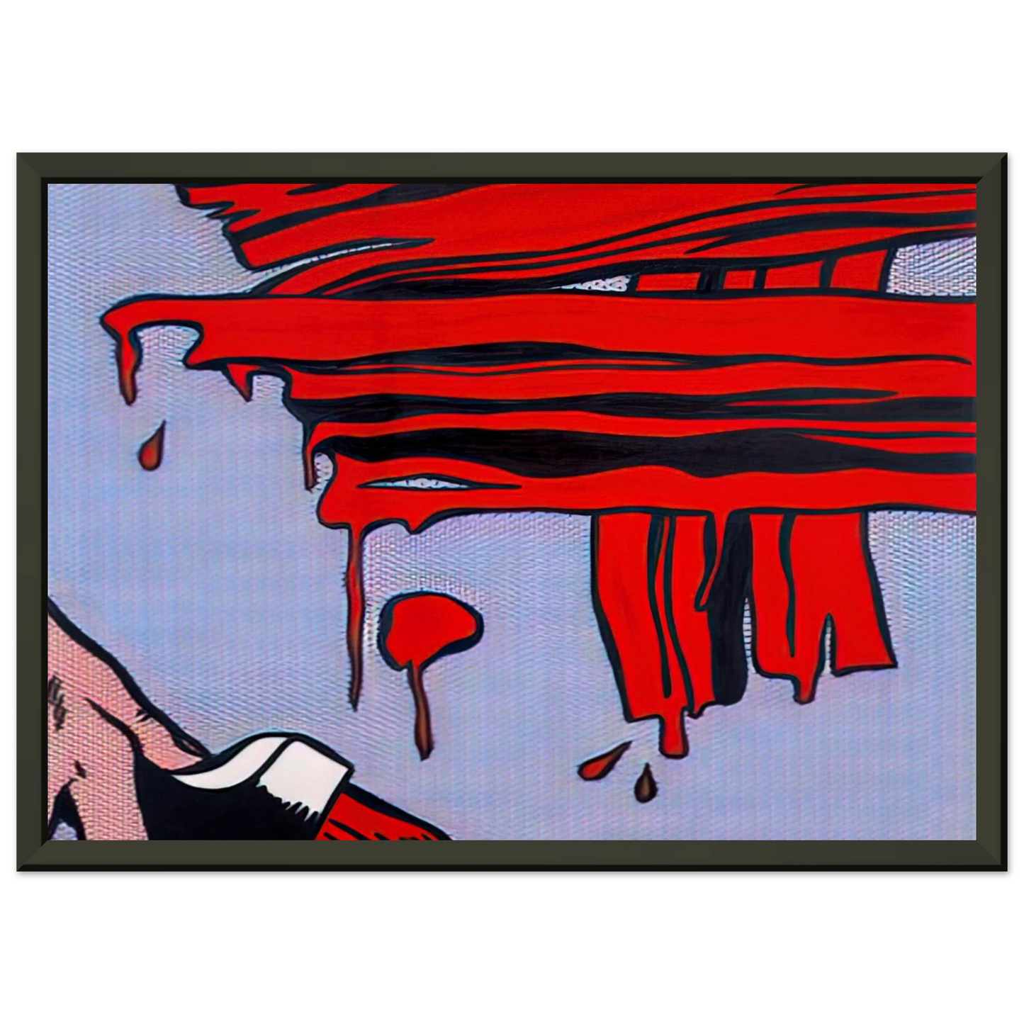 Roy Lichtenstein BRUSHSTROKES 1965 Framed Art Print - Aluminum Frame - 70x100 cm / 28x40 inches