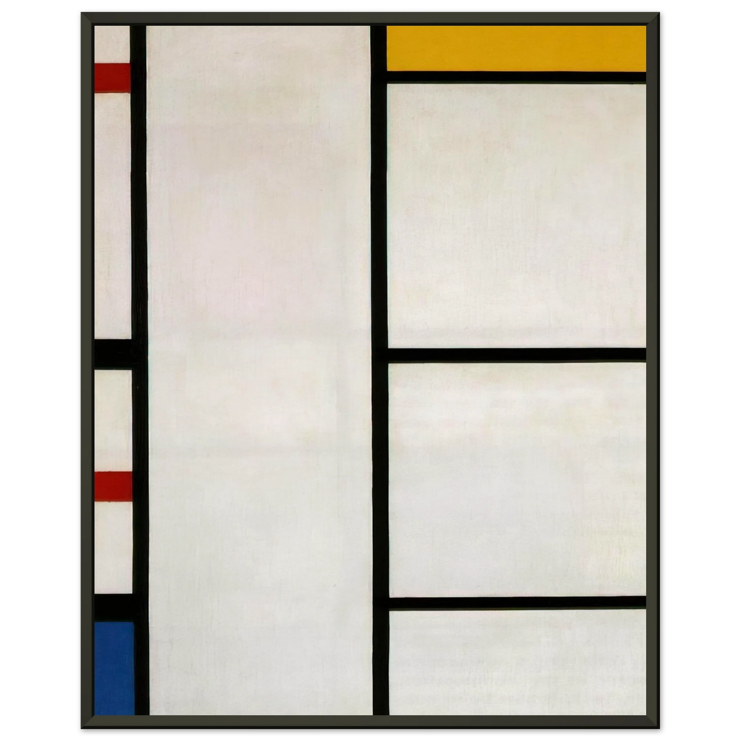 Piet Mondrian Composition No III BlancJaune Framed Art Print - Aluminum Frame - 60x80 cm / 24x32 inches