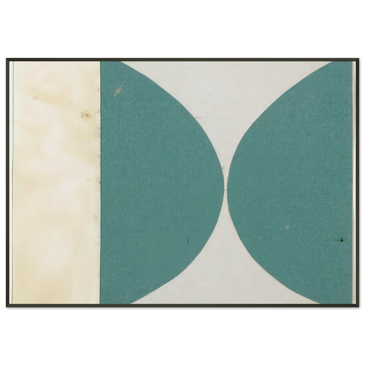 Ellsworth Kelly Green Curves from the series Line Form Color Framed Art Print - Aluminum Frame - 21x29.7 cm / 8x12"