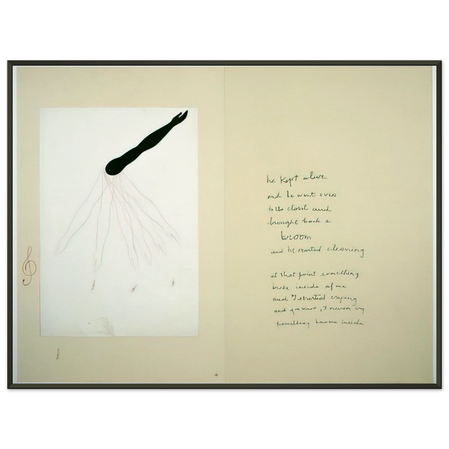 Louise Bourgeois SUBLIMATION 2002 Framed Art Print - Aluminum Frame - 40x50 cm / 16x20 inches