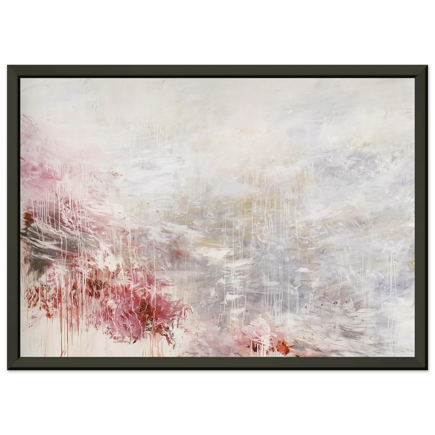 Cy Twombly Hero and Leander To Christopher Marlowe Rome Framed Art Print - Aluminum Frame - 70x100 cm / 28x40 inches