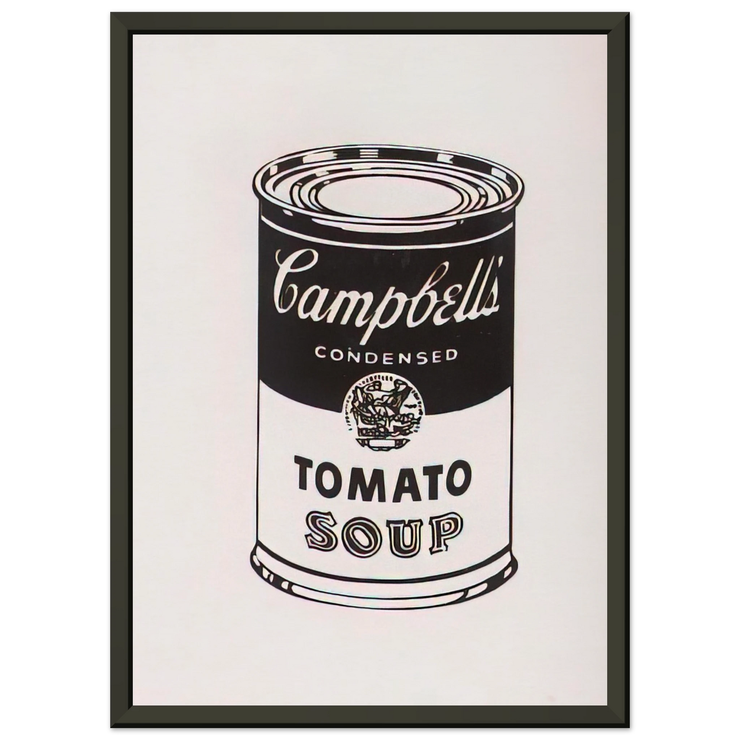 Andy Warhol Campbells Soup Can Tomato Retrospective Series Framed Art Print - Aluminum Frame - 70x100 cm / 28x40 inches