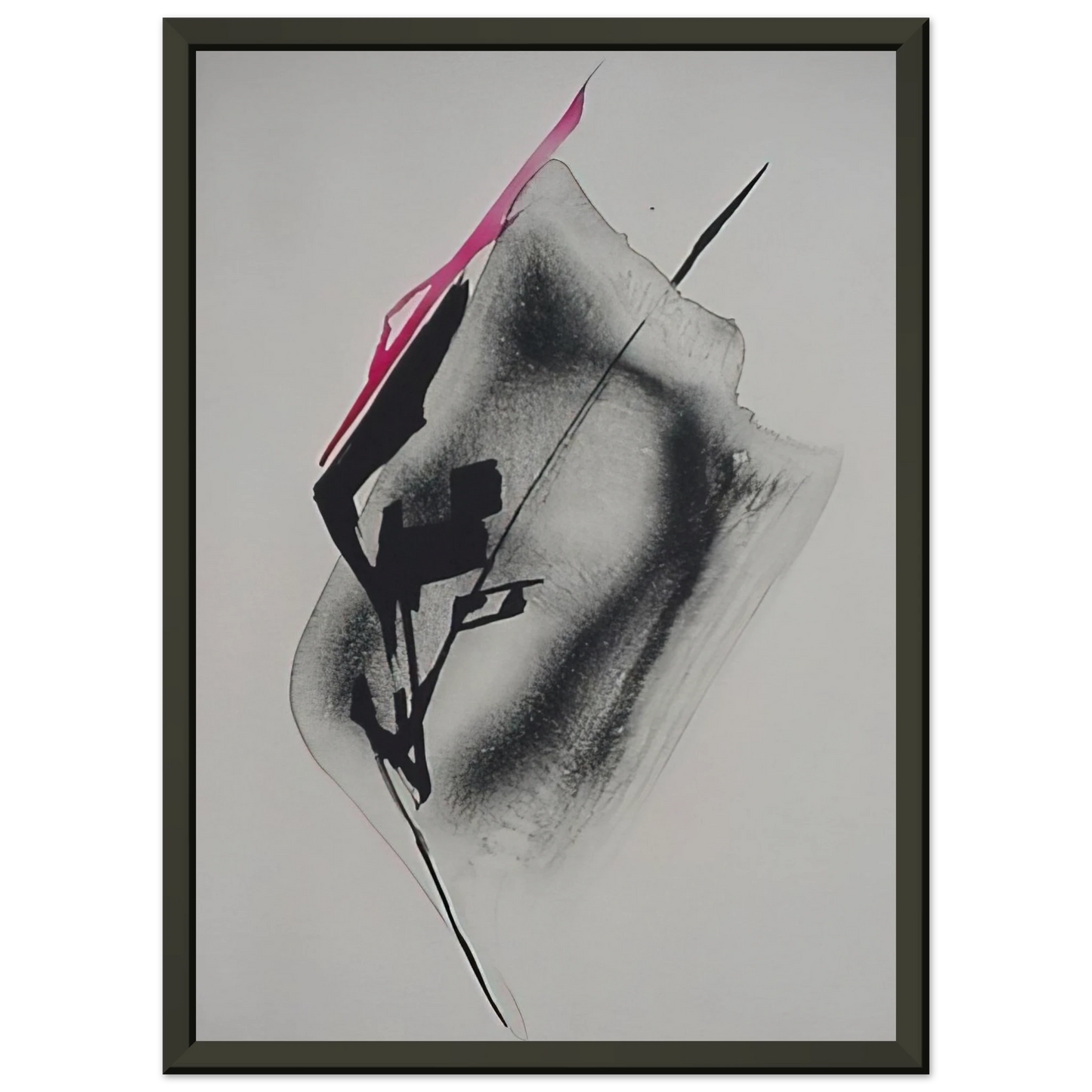 Toko Shinoda Transparent Shadow Abstract Expressionism Framed Art Print - Aluminum Frame - 60x80 cm / 24x32 inches