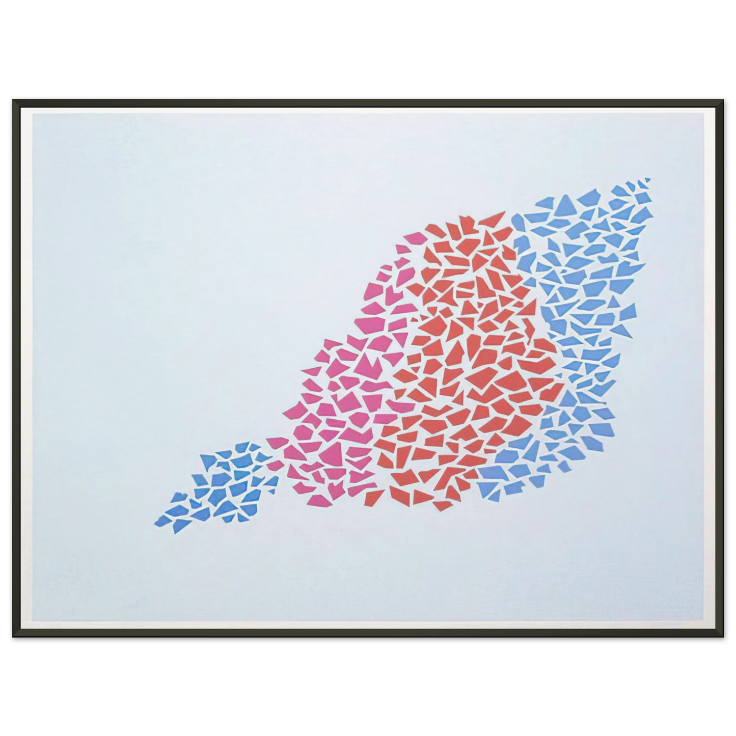 Robert Goodnough Confetti Pattern Portfolio 2 1973 Framed Art Print - Aluminum Frame - 70x100 cm / 28x40 inches