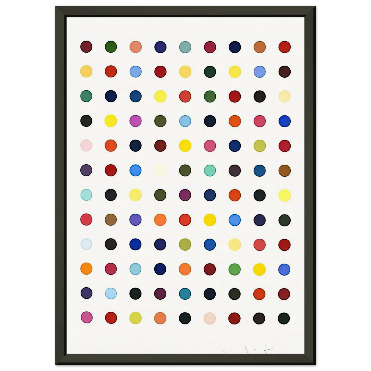 Damien Hirst FLUMEQUINE Framed Art Print - Aluminum Frame - 40x50 cm / 16x20 inches