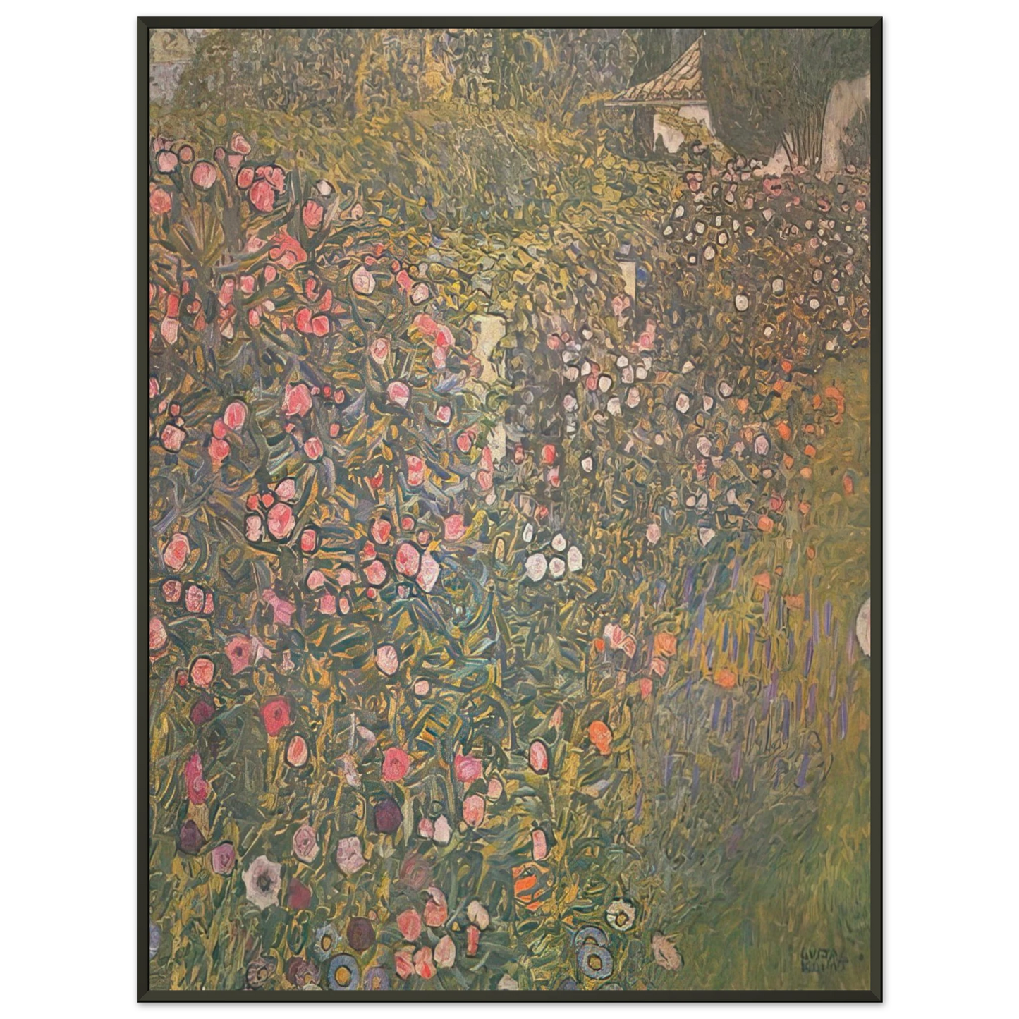 Gustav Klimt ITALIAN HORTICULTURAL LANDSCAPE Framed Art Print - Aluminum Frame - 70x100 cm / 28x40 inches