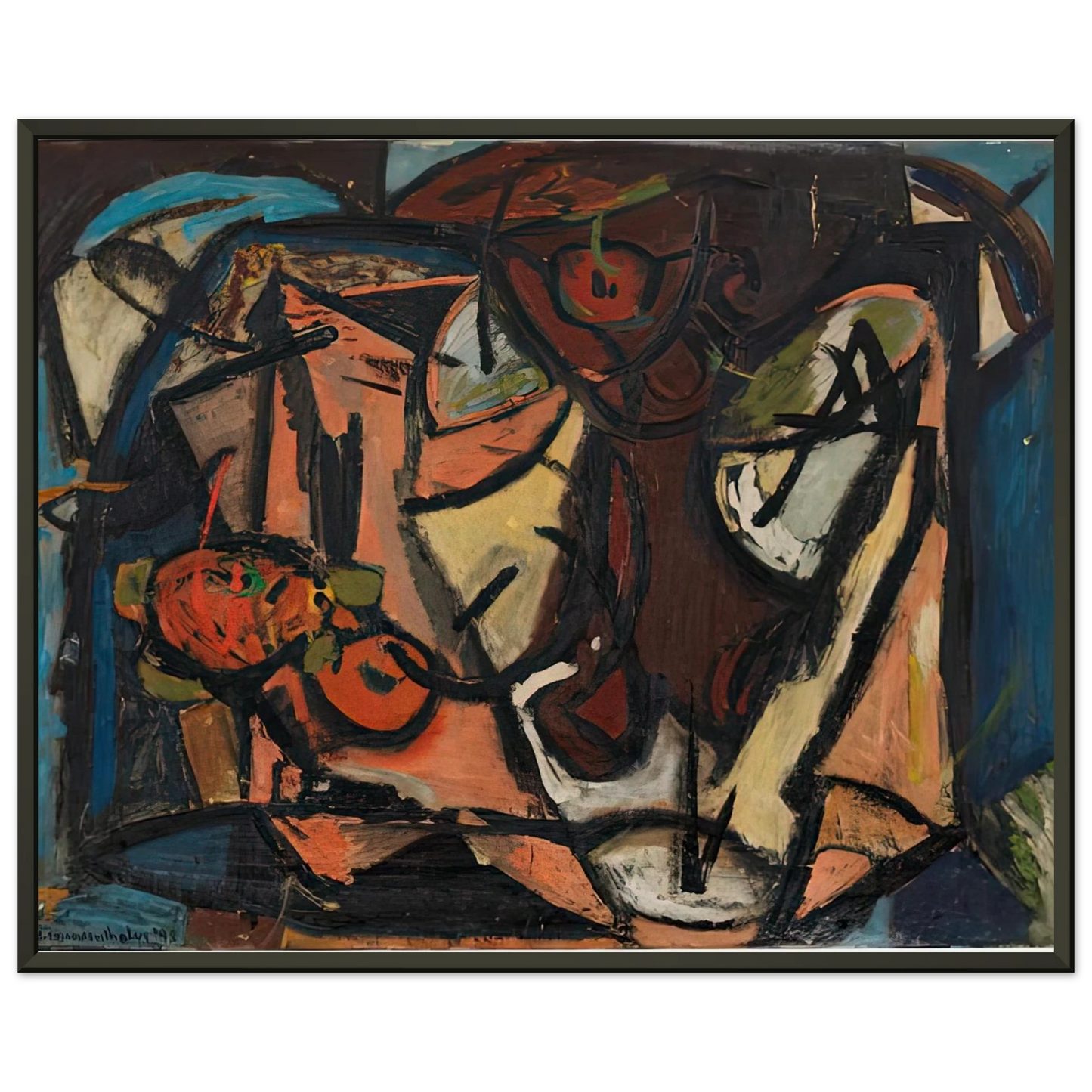 Helen Frankenthaler Still Life 1948 Framed Art Print - Aluminum Frame - 60x80 cm / 24x32 inches