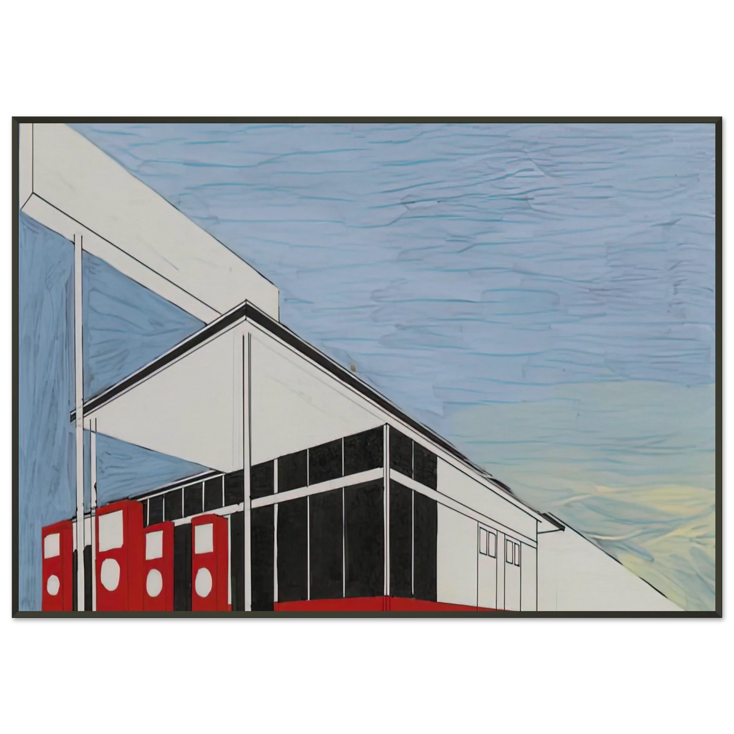 Edward Ruscha STANDARD STUDY 3 1963 Framed Art Print - Aluminum Frame - 21x29.7 cm / 8x12"