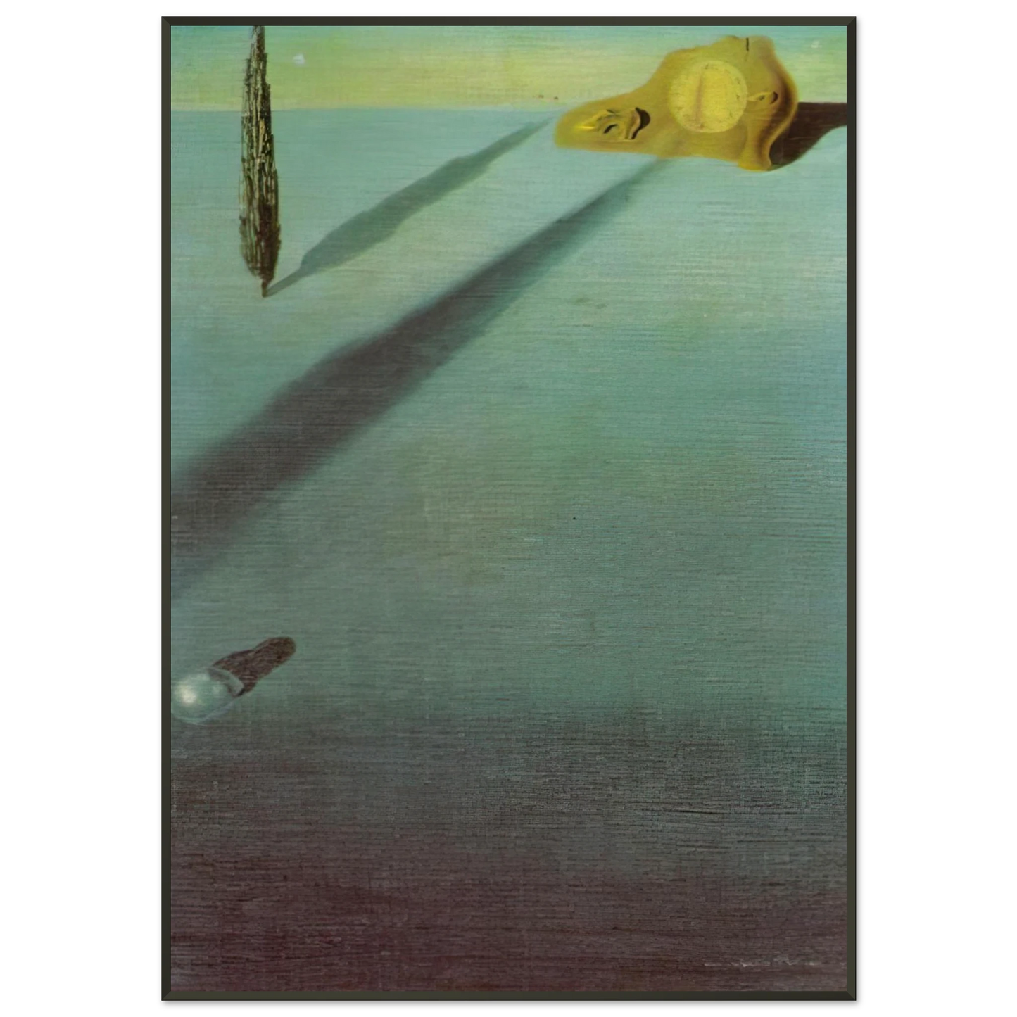 Salvador Dali THE SENSE OF SPEED Framed Art Print - Aluminum Frame - 21x29.7 cm / 8x12"