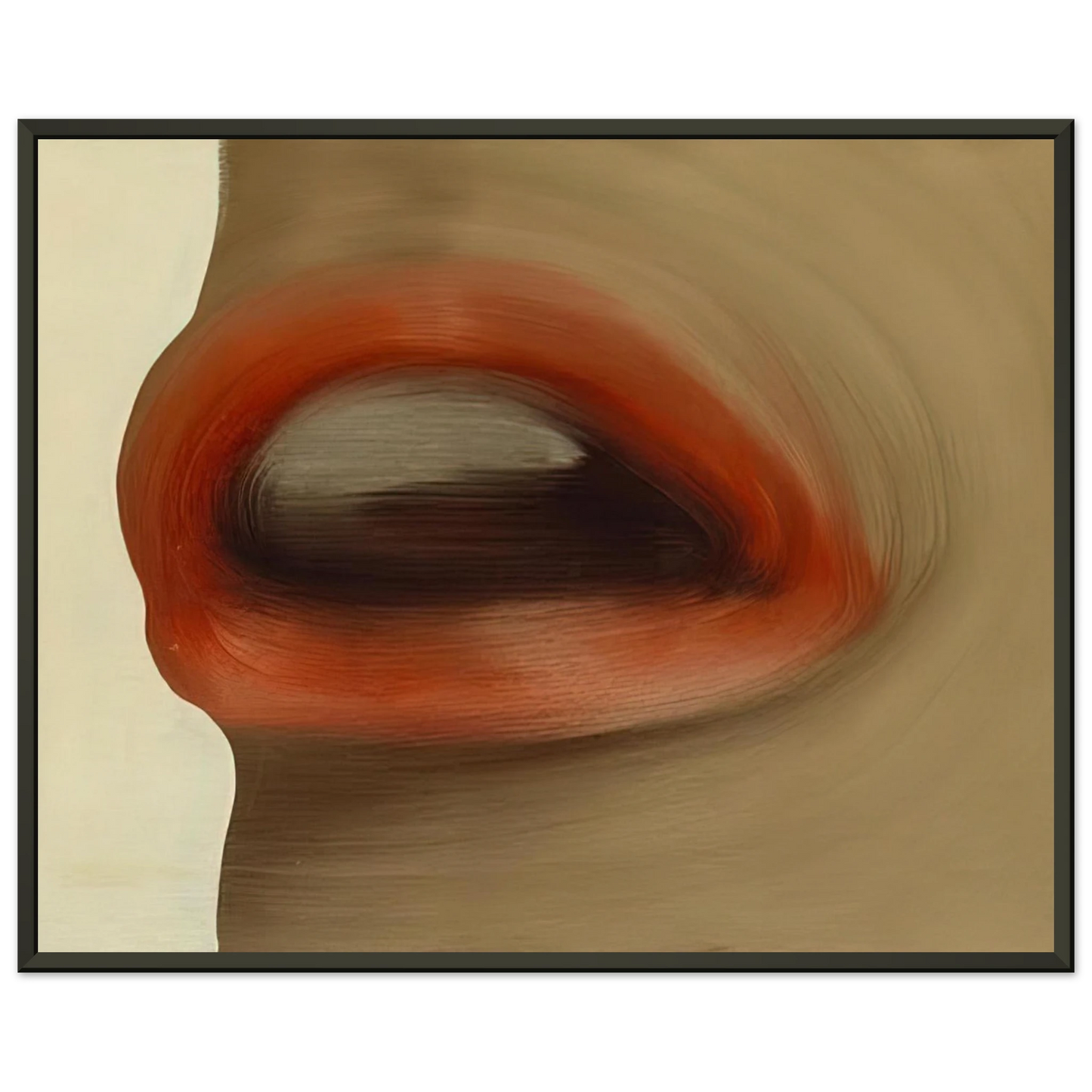 Gerhard Richter MUND MOUTH BRIGITTE BARDOT S LIPS 1963 Framed Art Print - Aluminum Frame - 60x80 cm / 24x32 inches