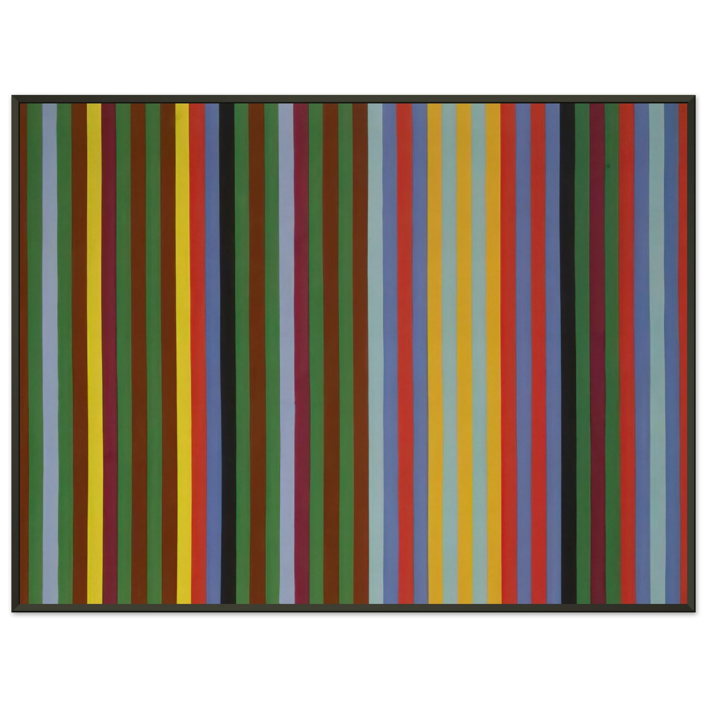 Gene Davis Circus Sounds 1967 Framed Art Print - Aluminum Frame - 60x80 cm / 24x32 inches