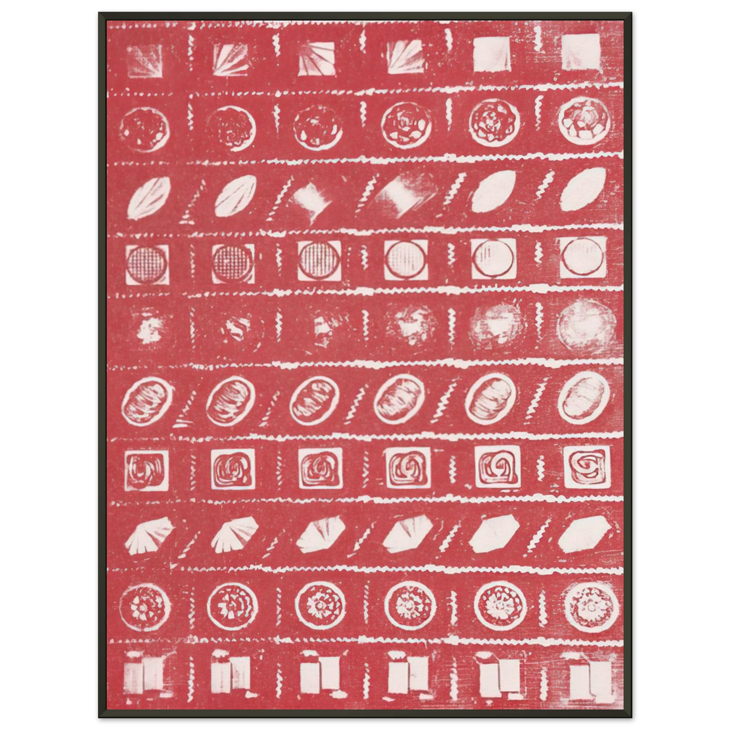 Andy Warhol Candy Box Framed Art Print - Aluminum Frame - 60x80 cm / 24x32 inches