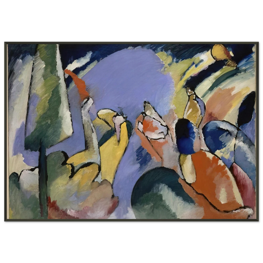 Wassily Kandinsky  IMPROVISATION XIV 1910 Framed Art Print  - Aluminum Frame - 21x29.7 cm / 8x12"