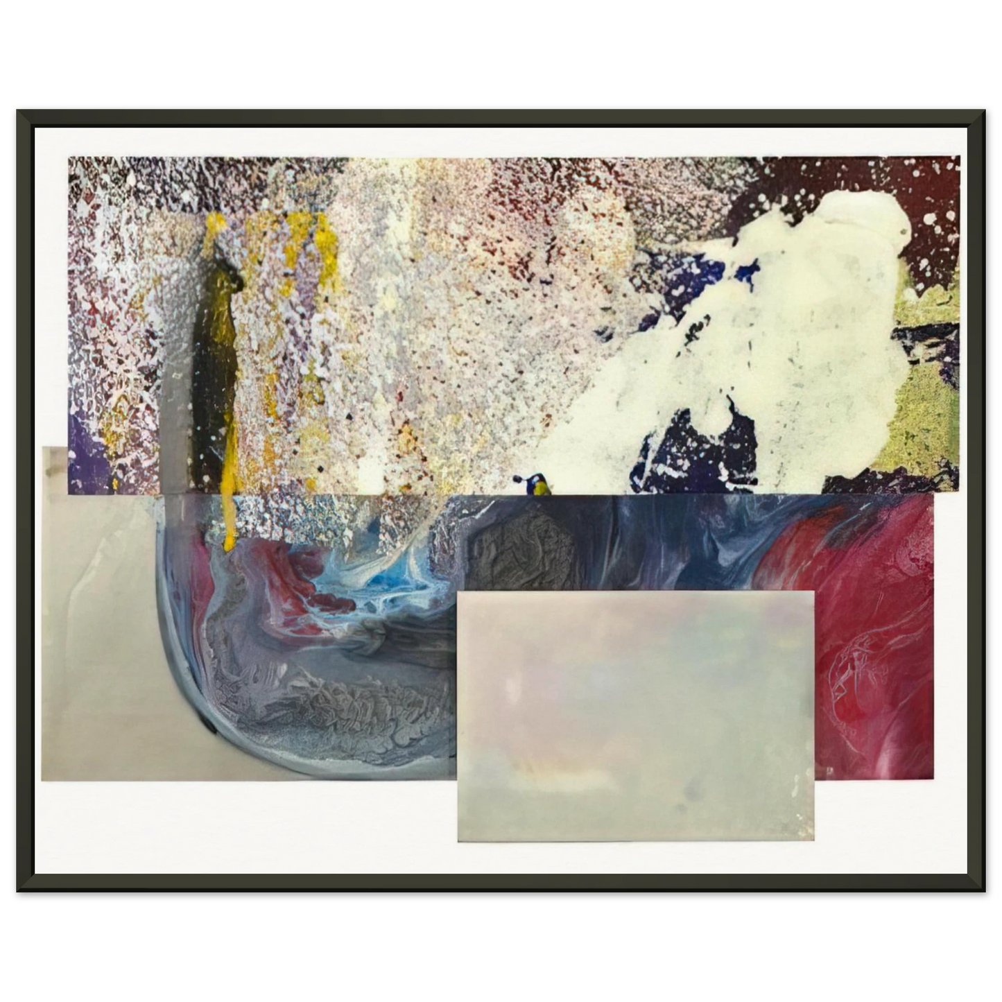 Sam Gilliam Newly Little Framed Art Print - Aluminum Frame - 70x100 cm / 28x40 inches