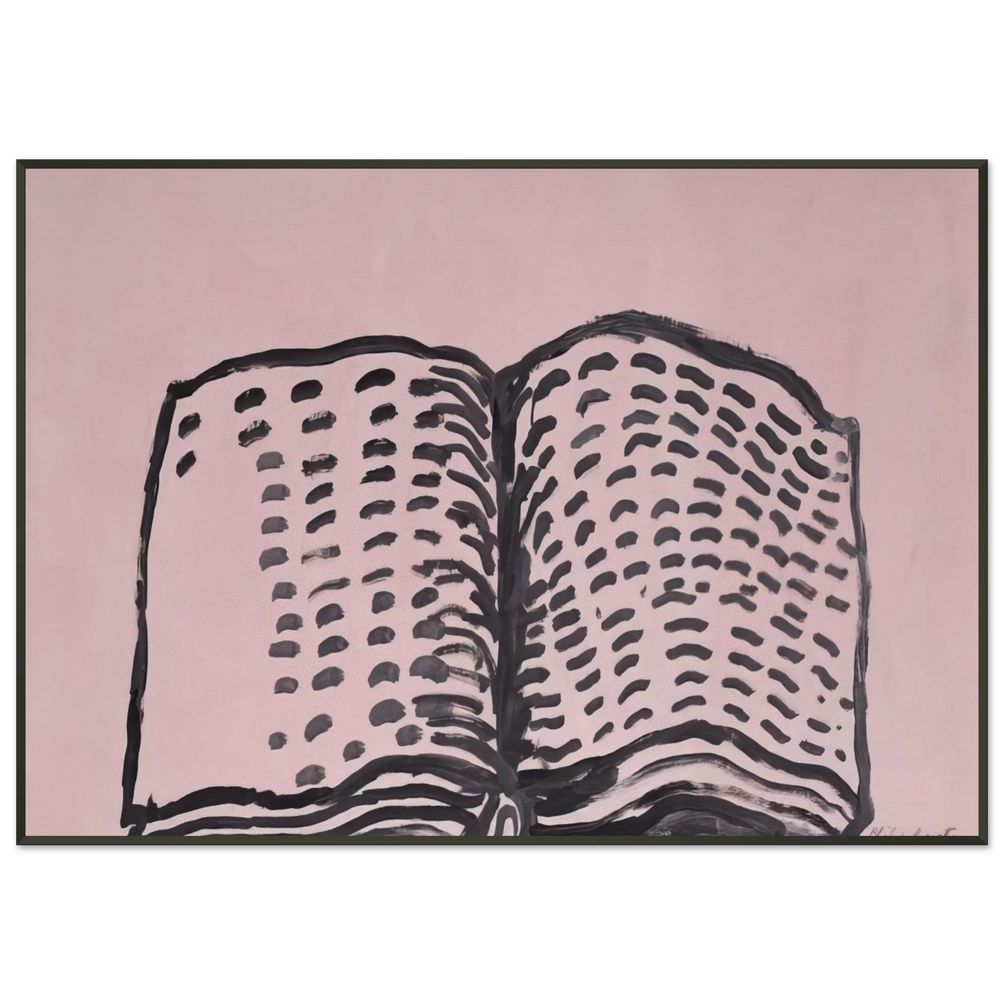 Philip Guston UNTITLED BOOK Framed Art Print - Aluminum Frame - 21x29.7 cm / 8x12"