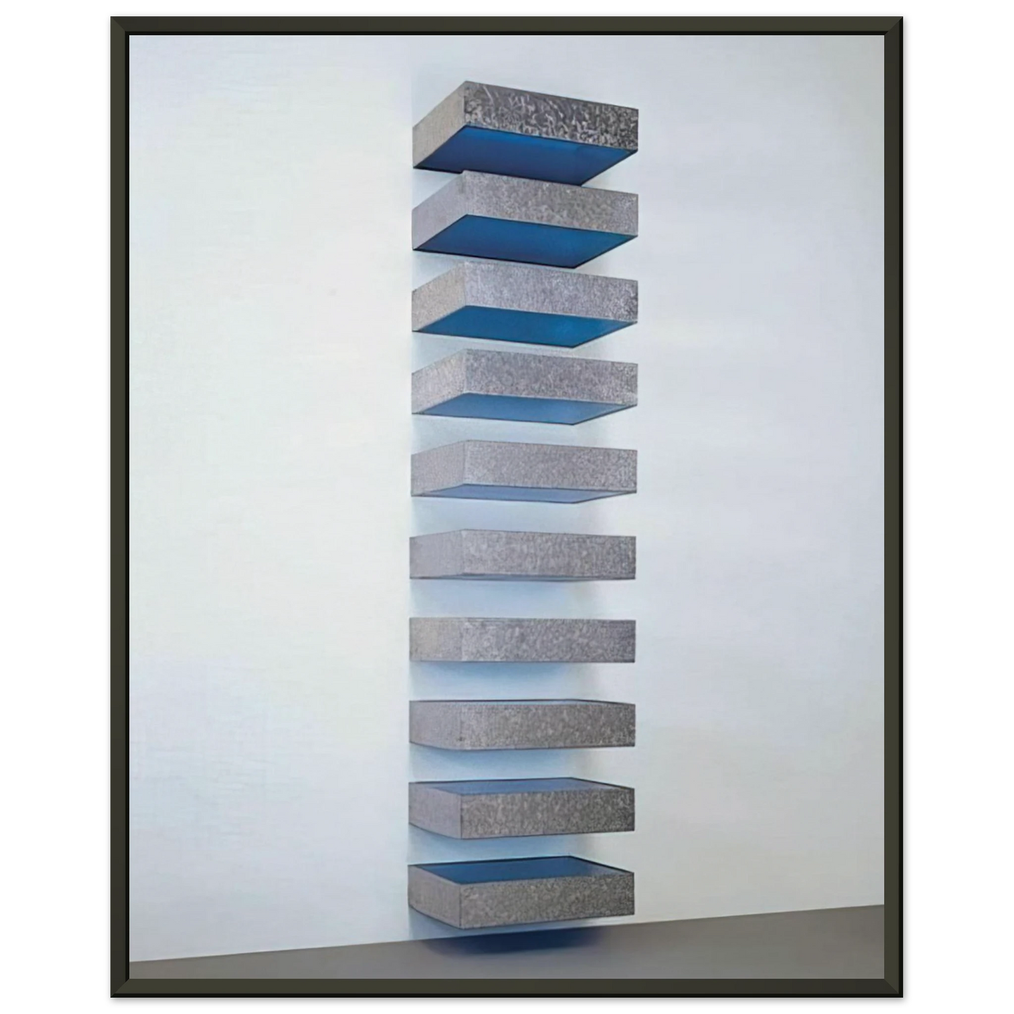 Donald Judd Untitled 7741 Bernstein 1977 Framed Art Print - Aluminum Frame - 40x50 cm / 16x20 inches