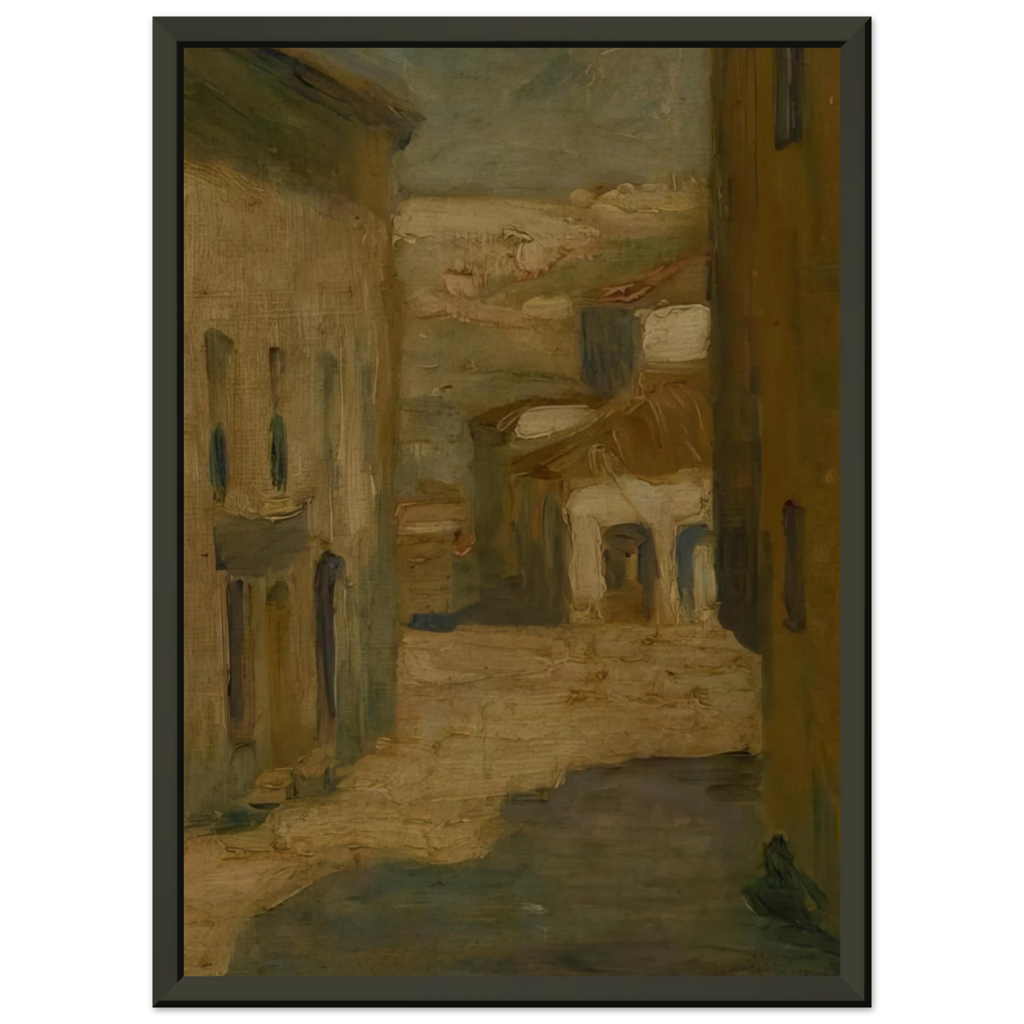 Tarsila do Amaral Street of Segovia Framed Art Print - Aluminum Frame - 60x80 cm / 24x32 inches