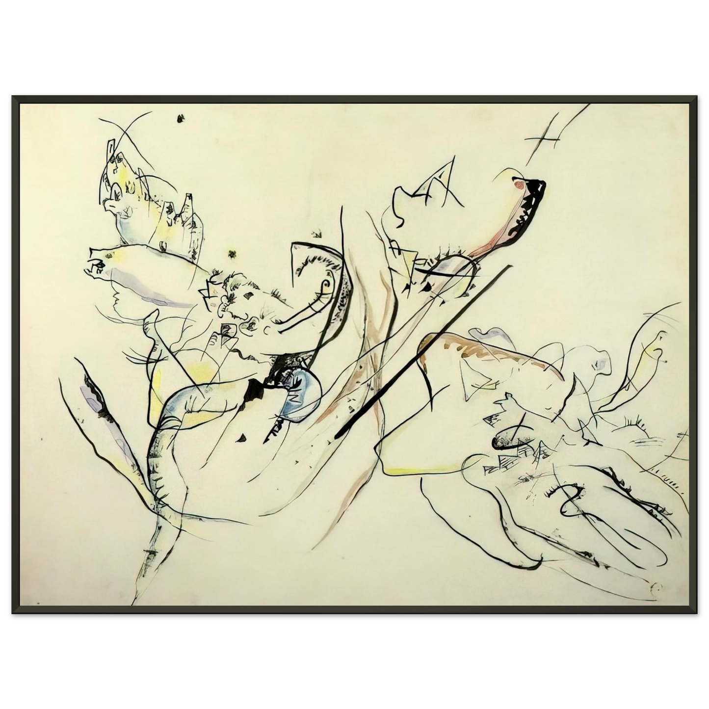 Wassily Kandinsky UNTITLED Framed Art Print - Aluminum Frame - 60x80 cm / 24x32 inches