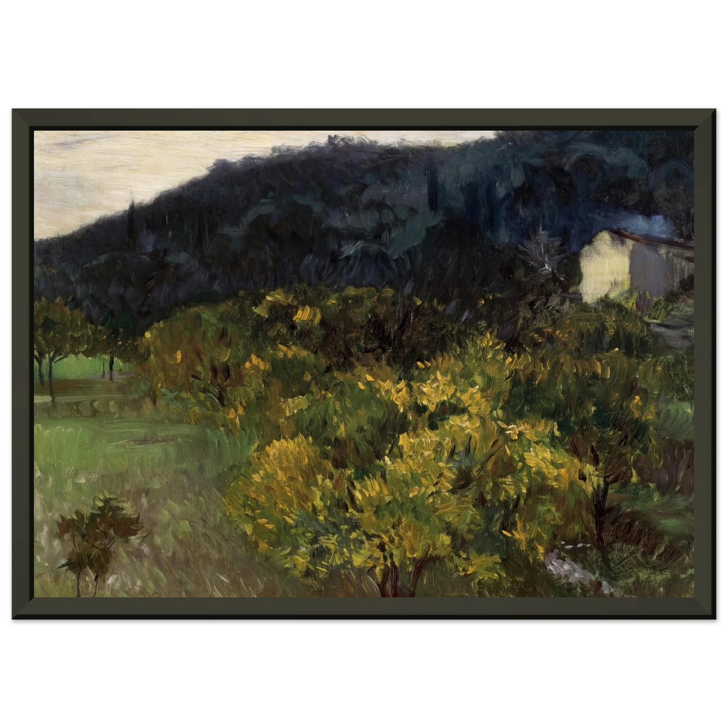 John Singer Sargent Landscape near Grasse Framed Art Print - Aluminum Frame - 60x80 cm / 24x32 inches
