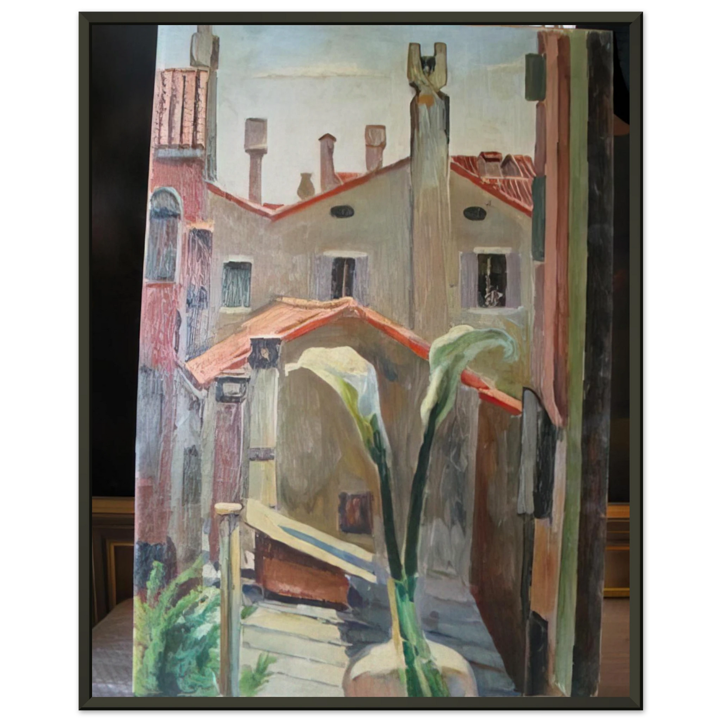 Vanessa Bell ROOFS Framed Art Print - Aluminum Frame - 40x50 cm / 16x20 inches