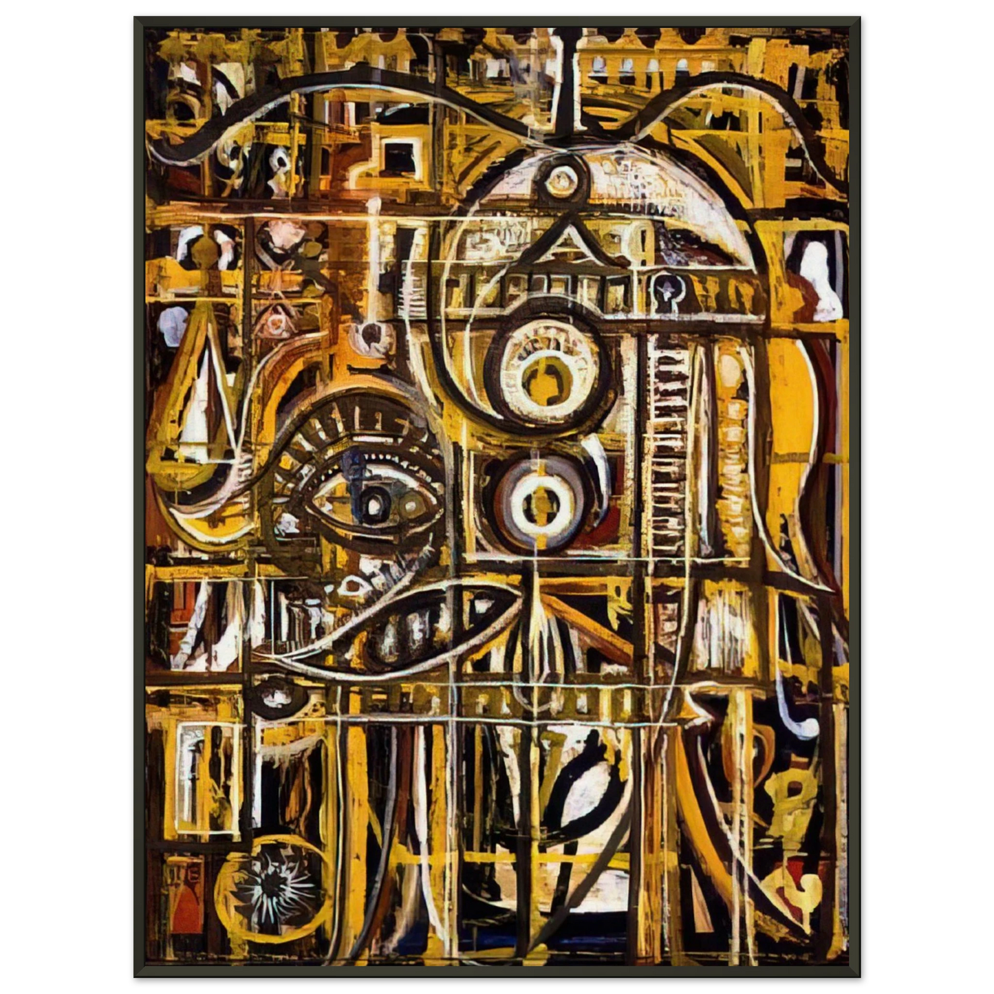 Richard PousetteDart Abstract Eye 1943 Framed Art Print - Aluminum Frame - 70x100 cm / 28x40 inches