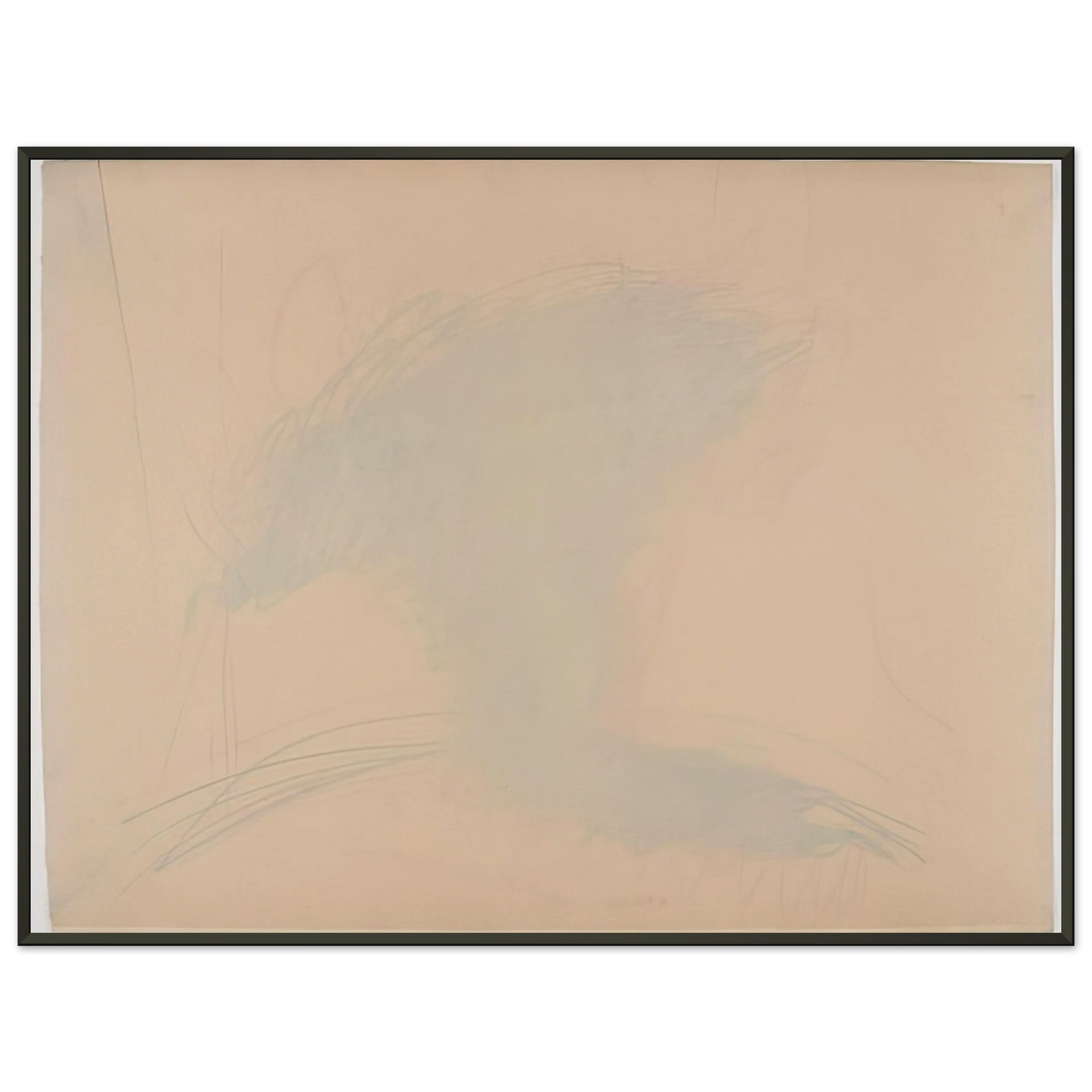 Dieter Roth SelfPortrait as a Flower Pot 1971 Framed Art Print - Aluminum Frame - 40x50 cm / 16x20 inches