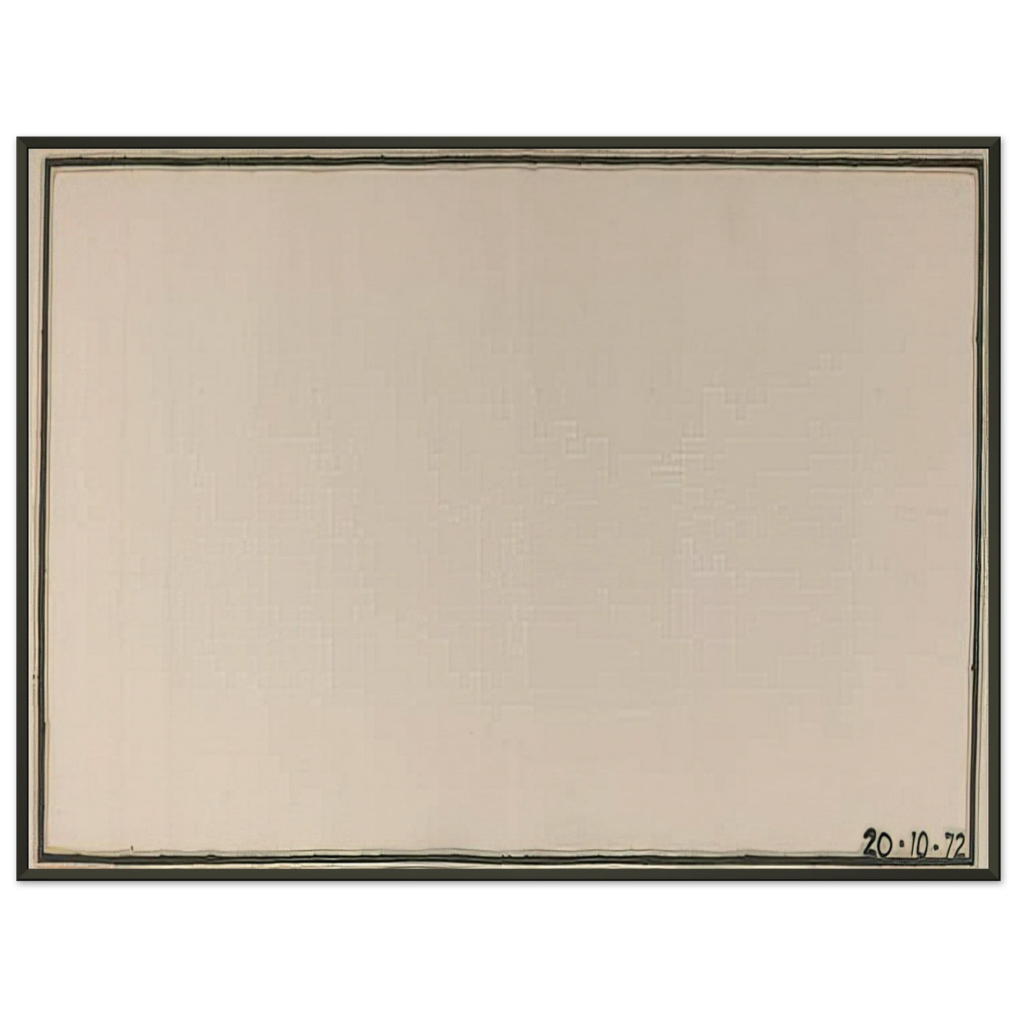 Bob Law Mr Paranoia VII 201072 No 106 1972 Framed Art Print - Aluminum Frame - 70x100 cm / 28x40 inches