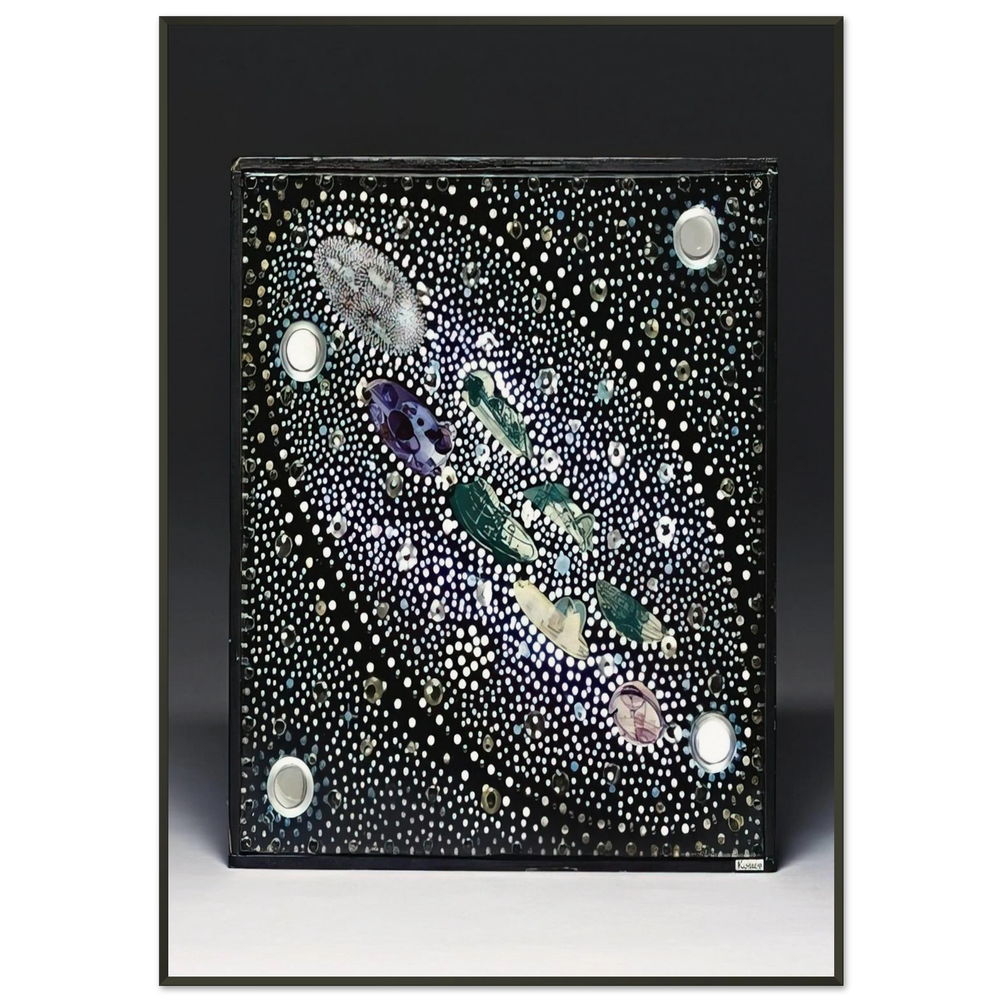 Gyula Kosice Constelacion y Habitat Hidroespacial 1980 Framed Art Print - Aluminum Frame - 21x29.7 cm / 8x12"