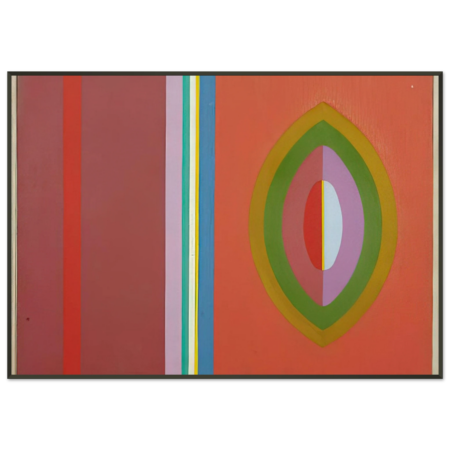 John Ferren Quiet 1965 Framed Art Print - Aluminum Frame - 21x29.7 cm / 8x12"