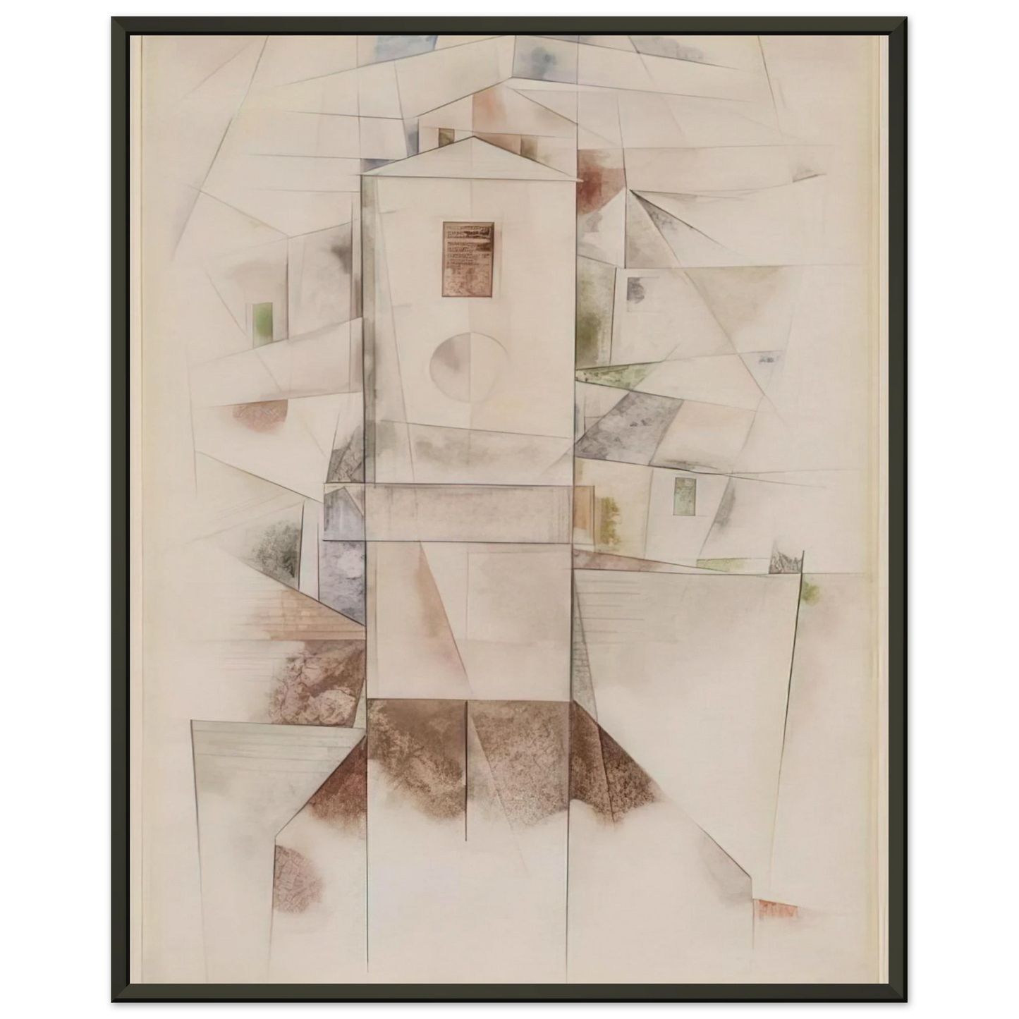 Charles Demuth White Architecture 1917 Framed Art Print - Aluminum Frame - 40x50 cm / 16x20 inches