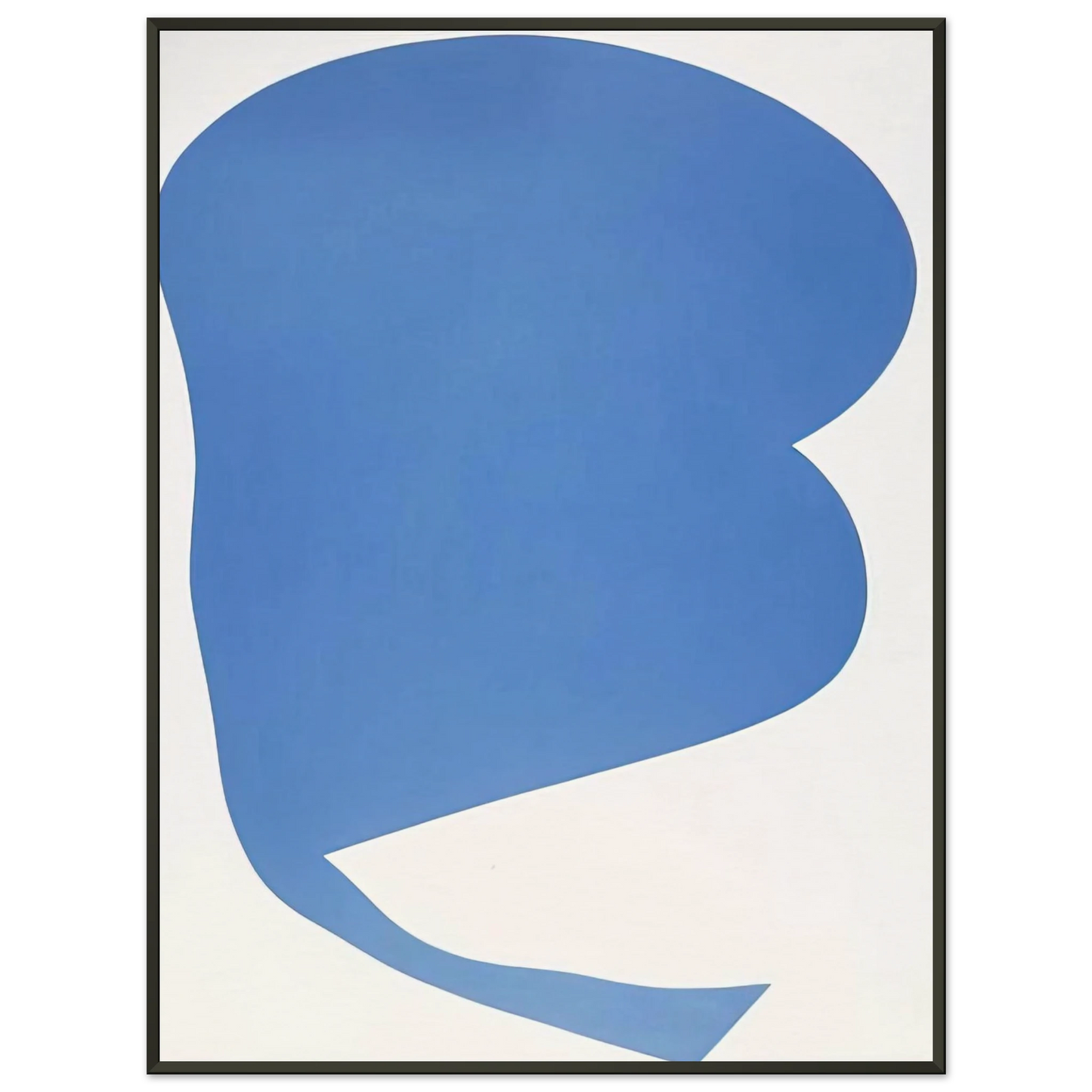 Ellsworth Kelly Blue on White Framed Art Print - Aluminum Frame - 60x80 cm / 24x32 inches
