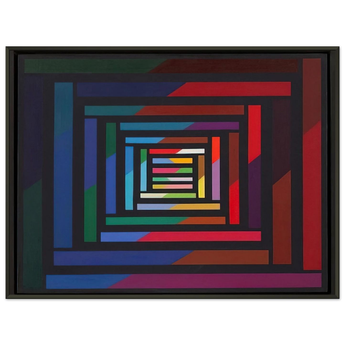 Piero Dorazio Myrina 1995 Framed Art Print - Aluminum Frame - 40x50 cm / 16x20 inches