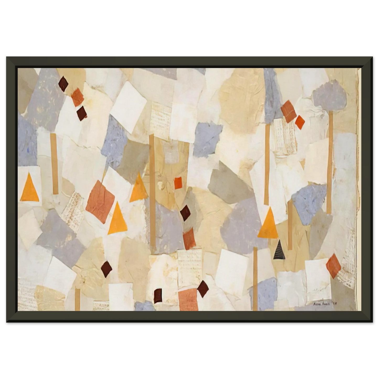 Anne Ryan Number 547 1954 Framed Art Print - Aluminum Frame - 70x100 cm / 28x40 inches
