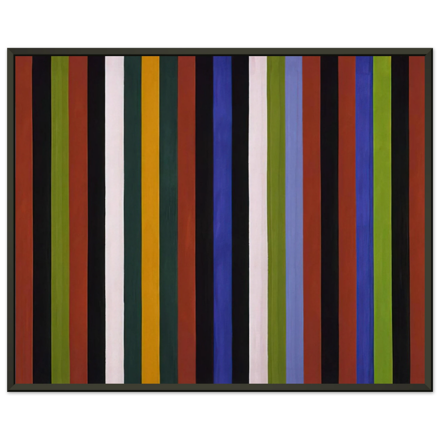 Gene Davis Hot Beat 1964 Framed Art Print - Aluminum Frame - 40x50 cm / 16x20 inches