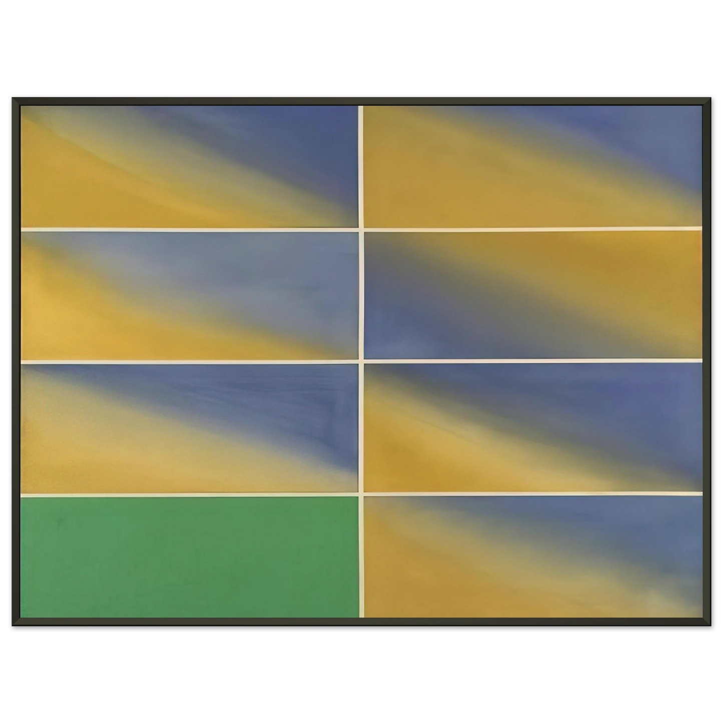 Mark Lancaster Cambridge Green 1968 Framed Art Print - Aluminum Frame - 40x50 cm / 16x20 inches
