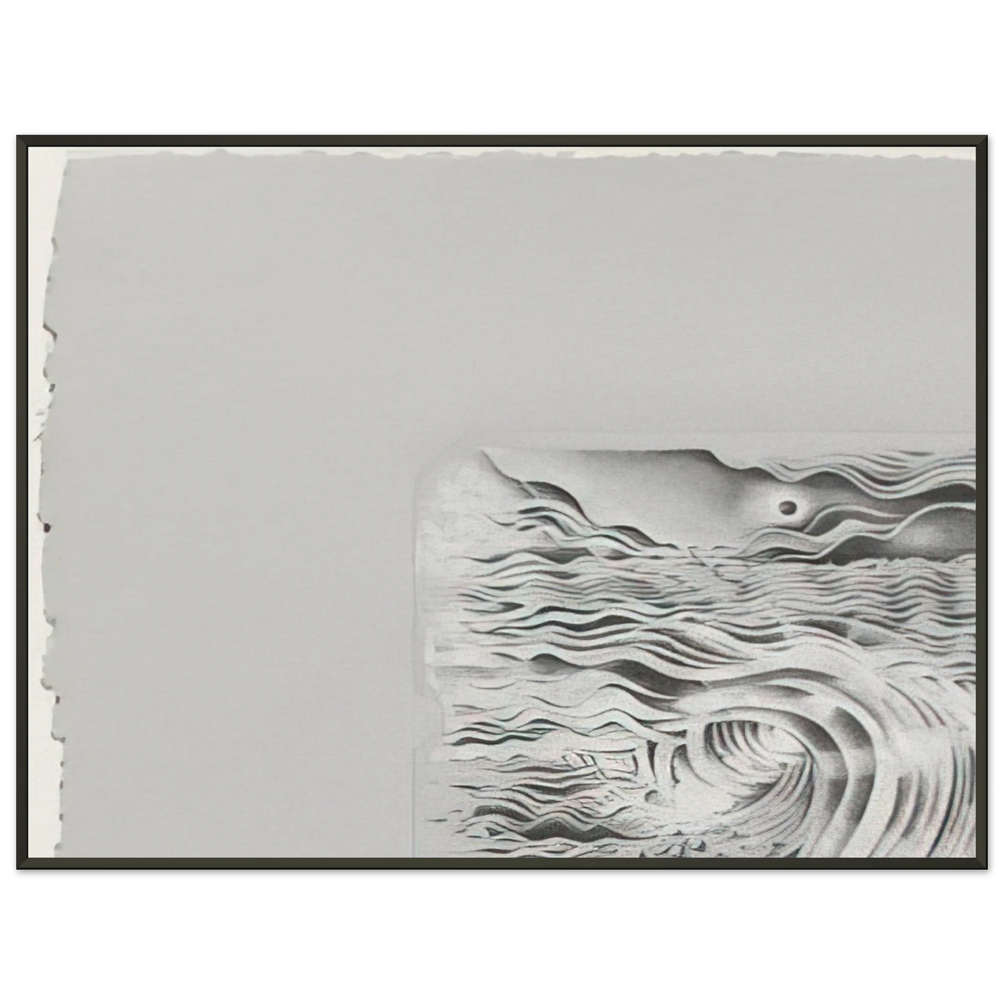 Lee Bontecou STUDY FOR AN UNTITLED PRINT 1982 Framed Art Print - Aluminum Frame - 60x80 cm / 24x32 inches