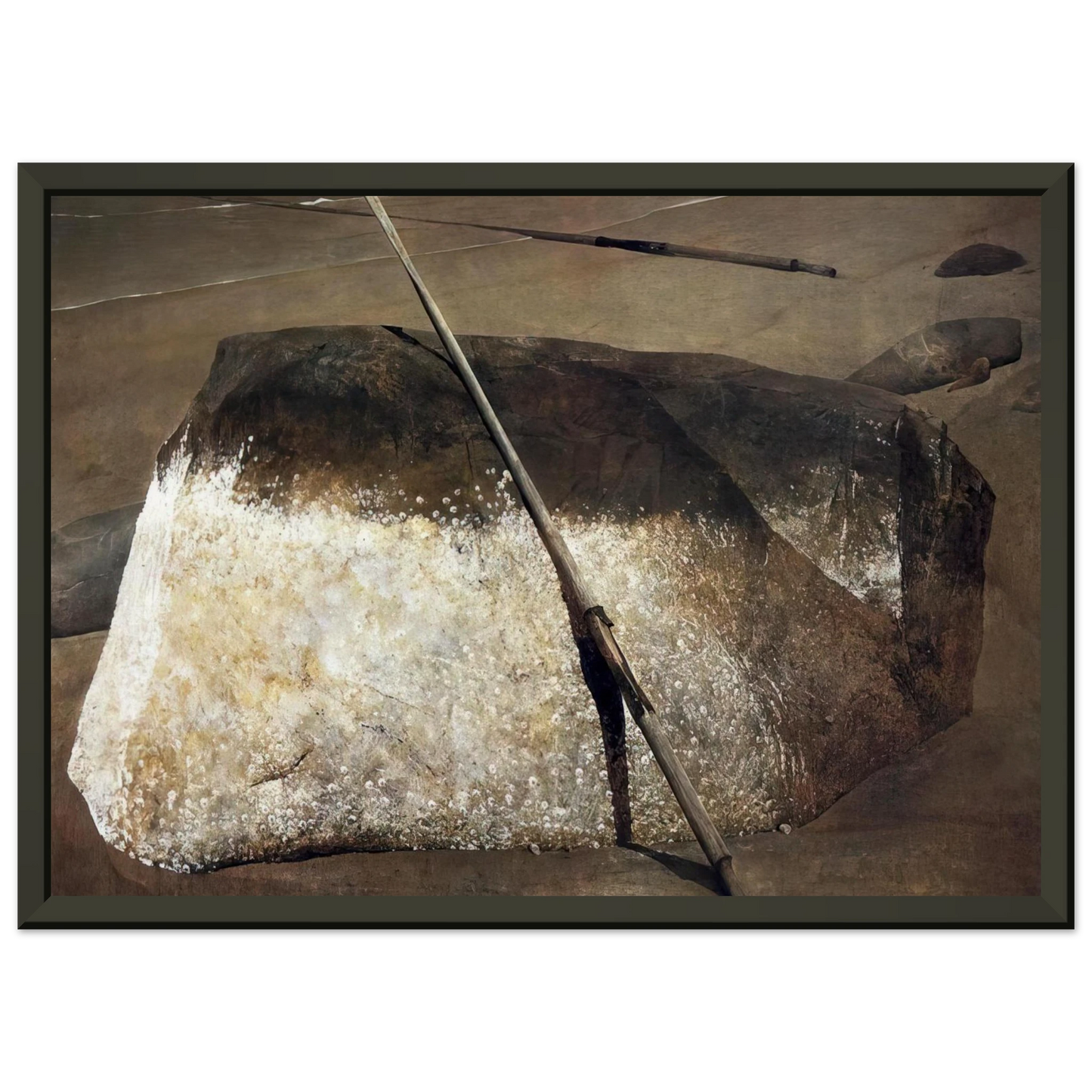 Andrew Wyeth NOT DETECTED 38 Framed Art Print - Aluminum Frame - 60x80 cm / 24x32 inches