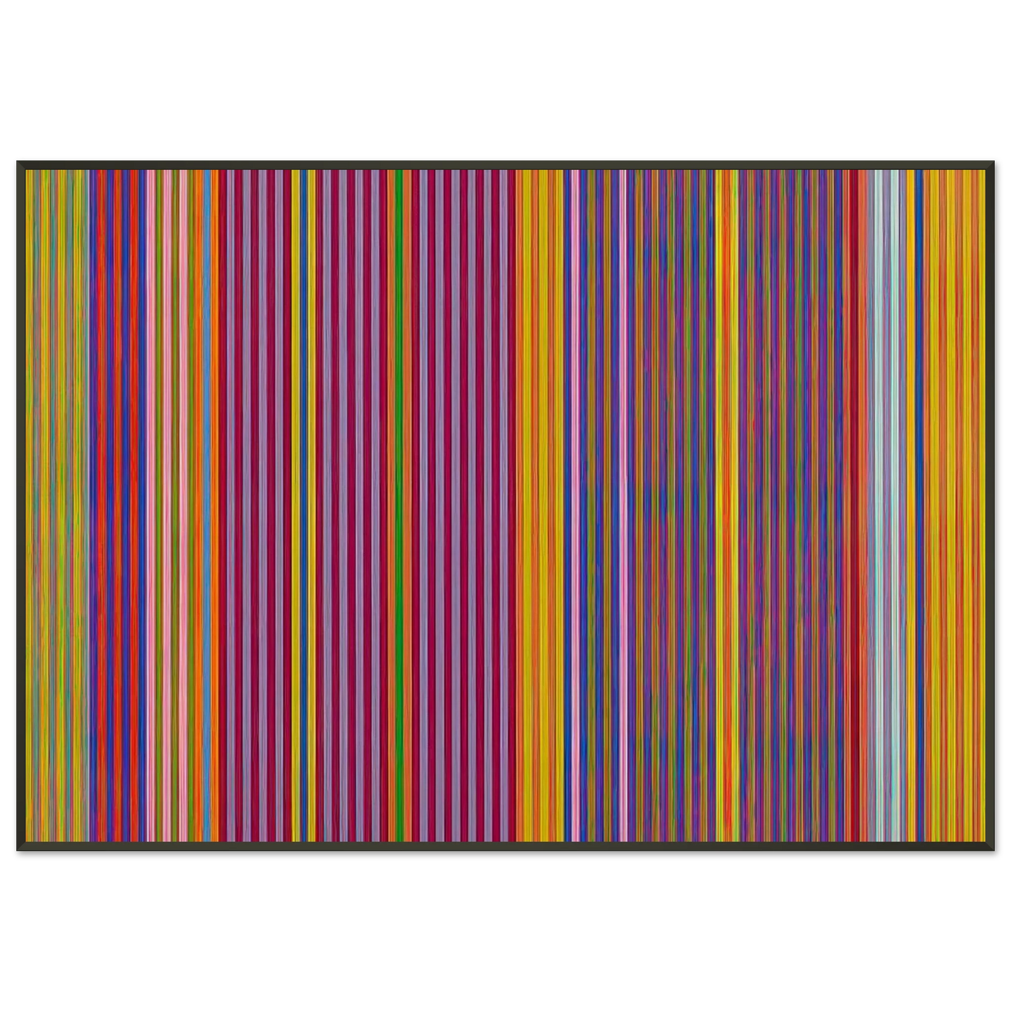 Gene Davis Tarzan Series I 1969 Framed Art Print - Aluminum Frame - 21x29.7 cm / 8x12"