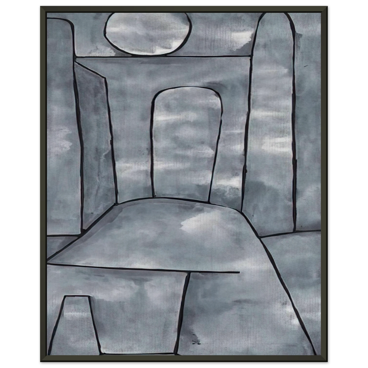 Paul Klee  A GATE 1938 Framed Art Print  - Aluminum Frame - 70x100 cm / 28x40 inches