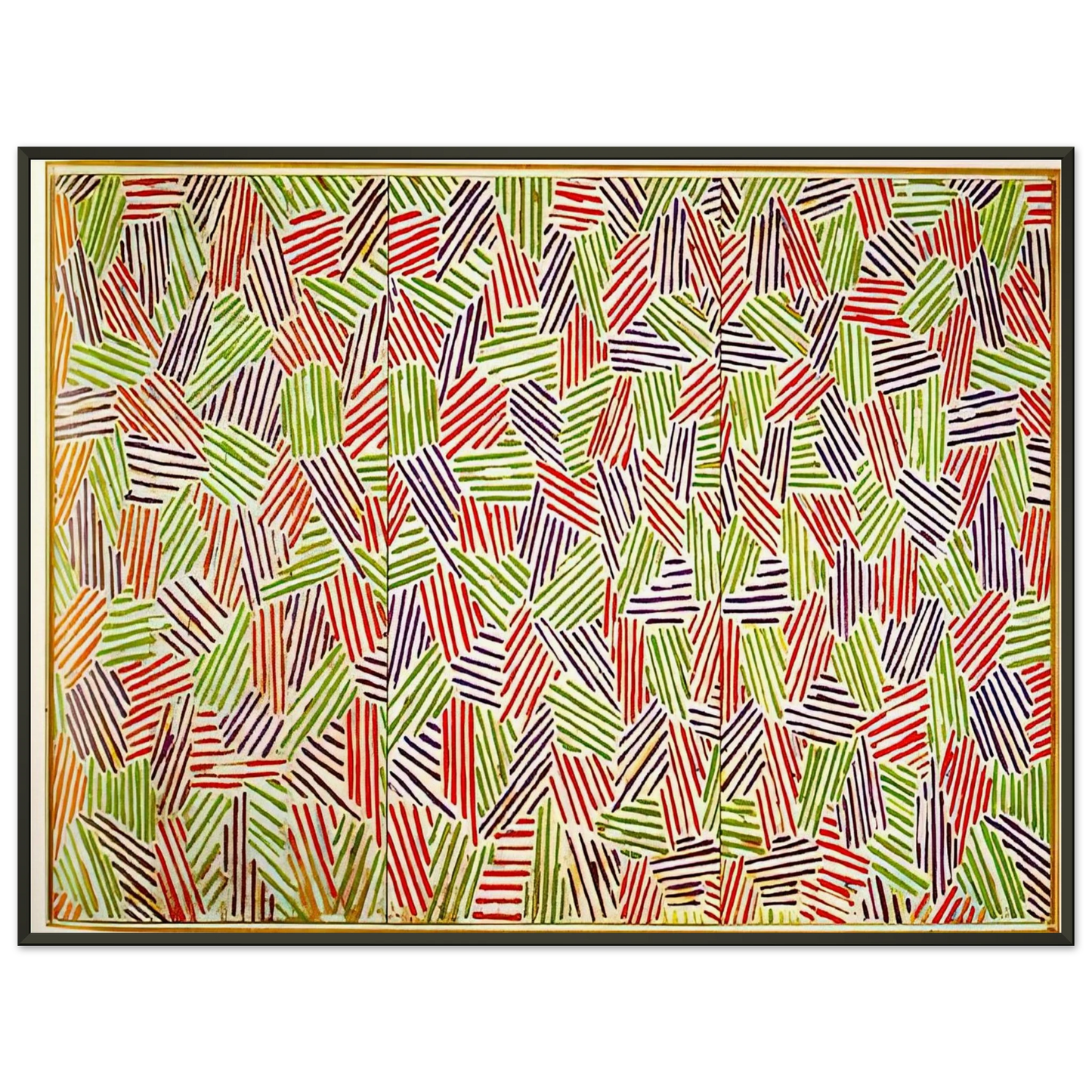Jasper Johns SCENT Framed Art Print - Aluminum Frame - 40x50 cm / 16x20 inches