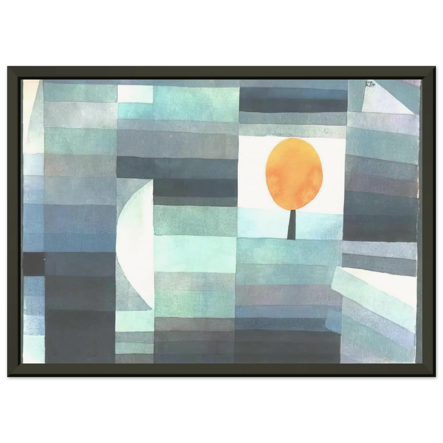 Paul Klee THE MESSENGER OF AUTUMN 1922 Framed Art Print - Aluminum Frame - 40x50 cm / 16x20 inches
