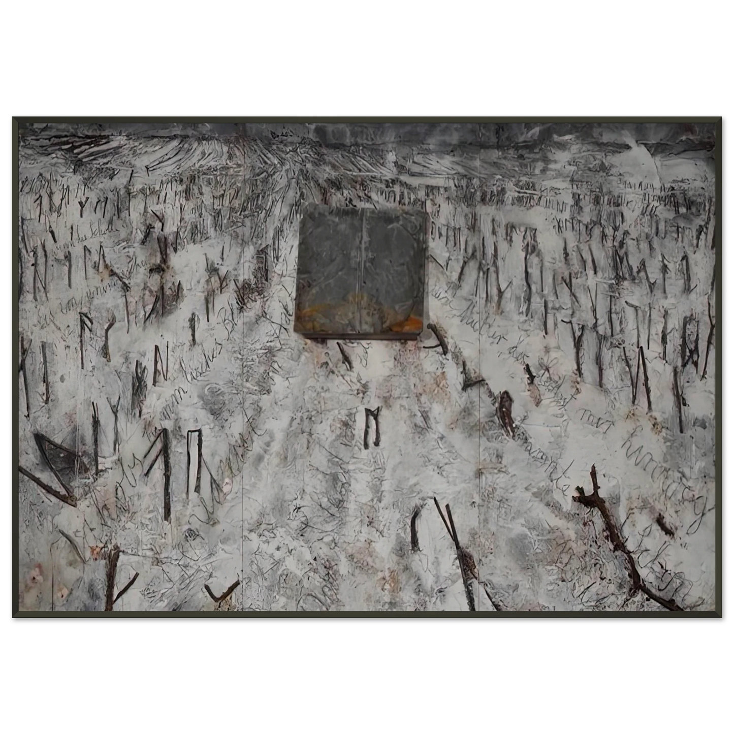 Anselm Kiefer BLACK FLAKES 2006 Framed Art Print - Aluminum Frame - 21x29.7 cm / 8x12"